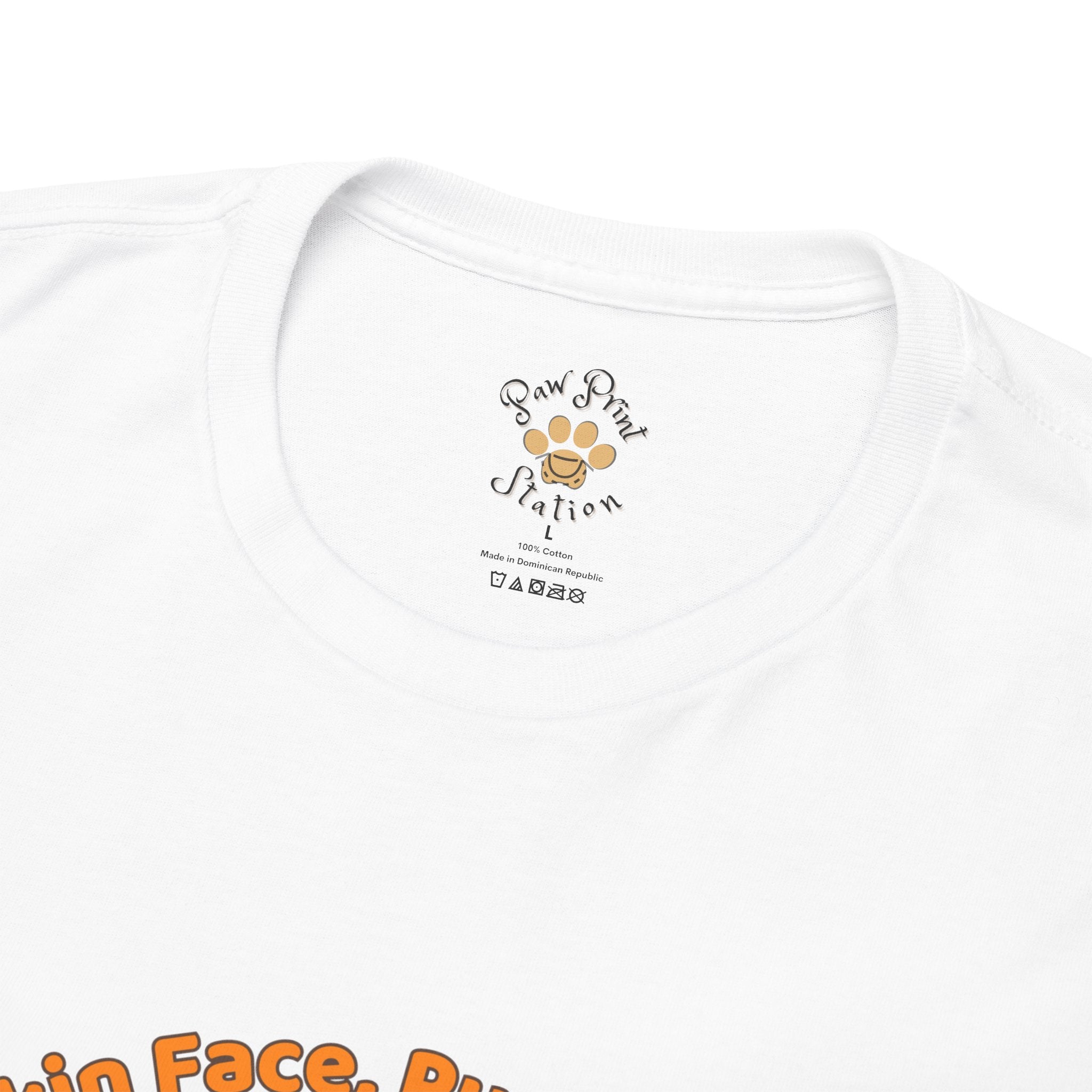 Unisex T-Shirt – Pumpkin Face, Purrfect Heart: Exotic Shorthair Fall Shirt