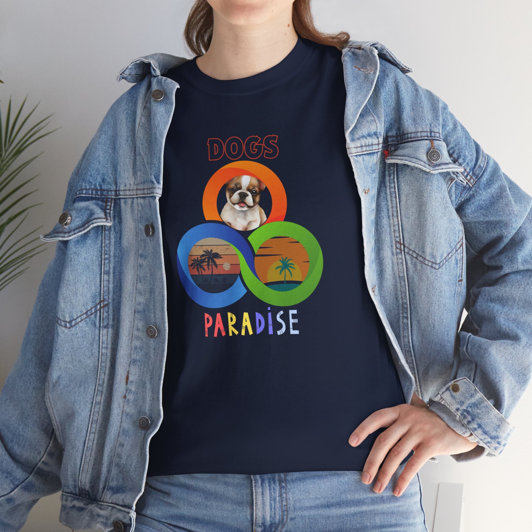 Unisex - Dog's Paradise French Bulldog T-Shirt