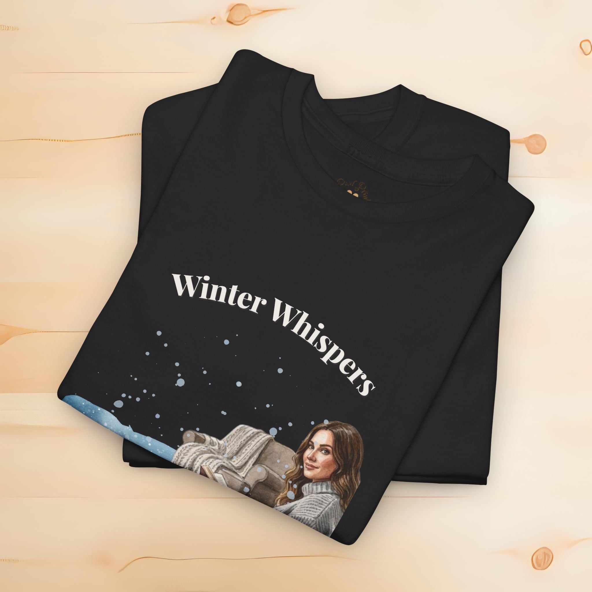 Unisex Personalized T-Shirt – Winter Whispers: Maine Coon Watercolor Portrait Edition
