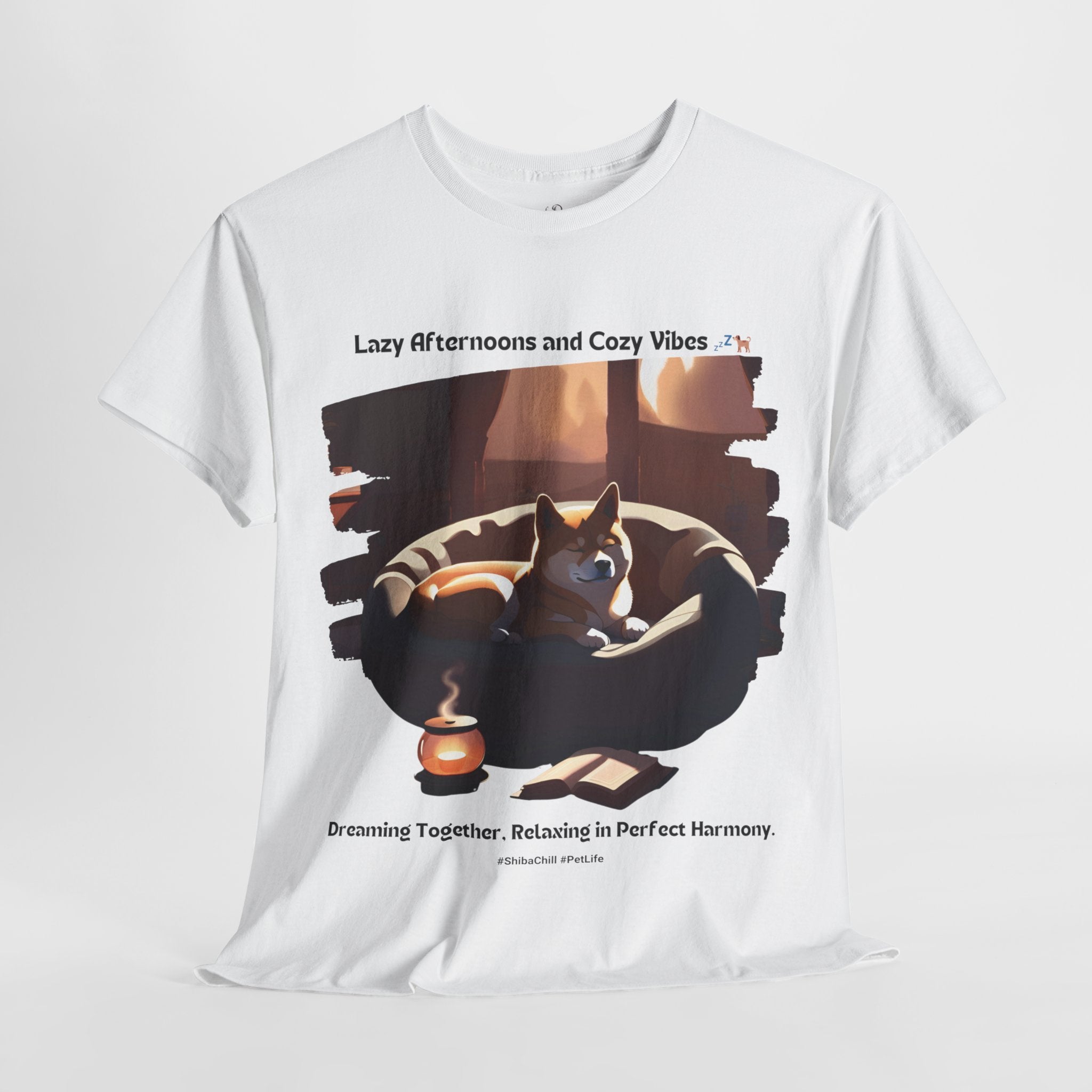 Unisex - Lazy Afternoons and Cozy Vibes: Shiba Inu Chill T-Shirt