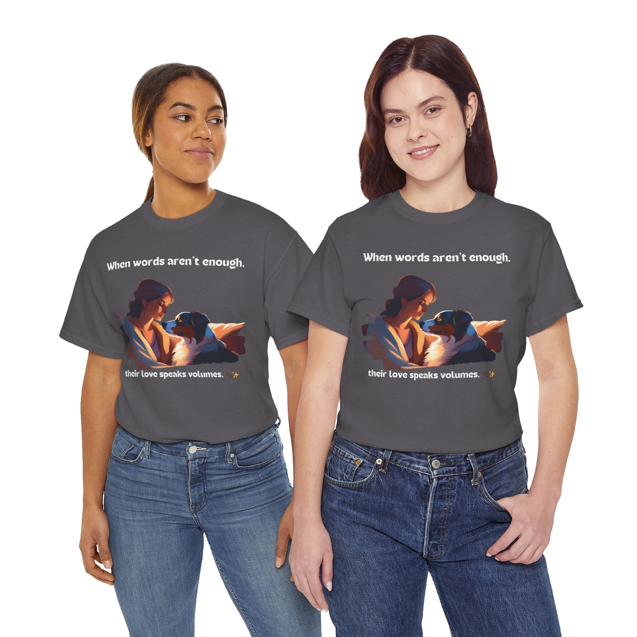 Women's - When Words Aren't Enough: Aussie Love T-Shirt