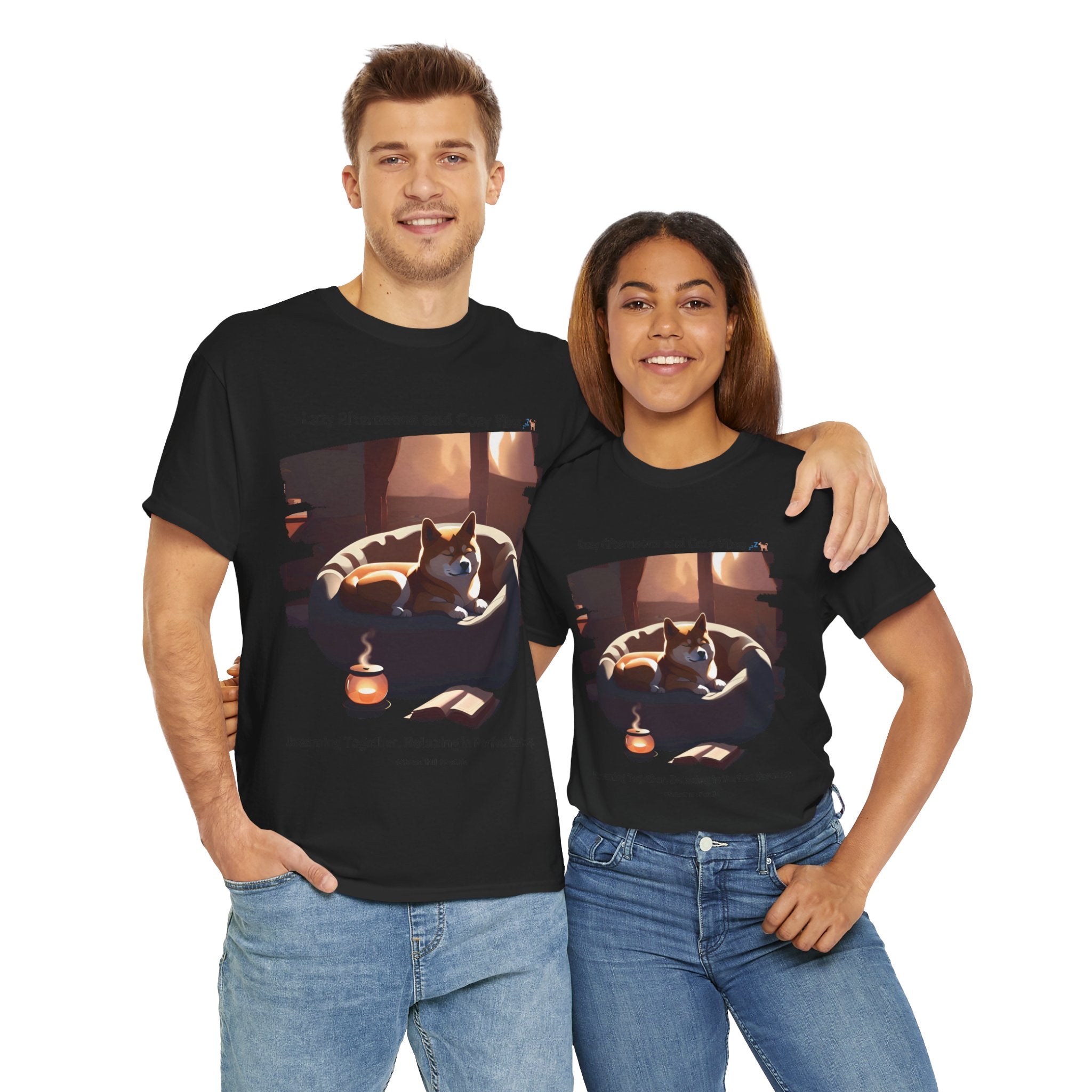 Unisex - Lazy Afternoons and Cozy Vibes: Shiba Inu Chill T-Shirt