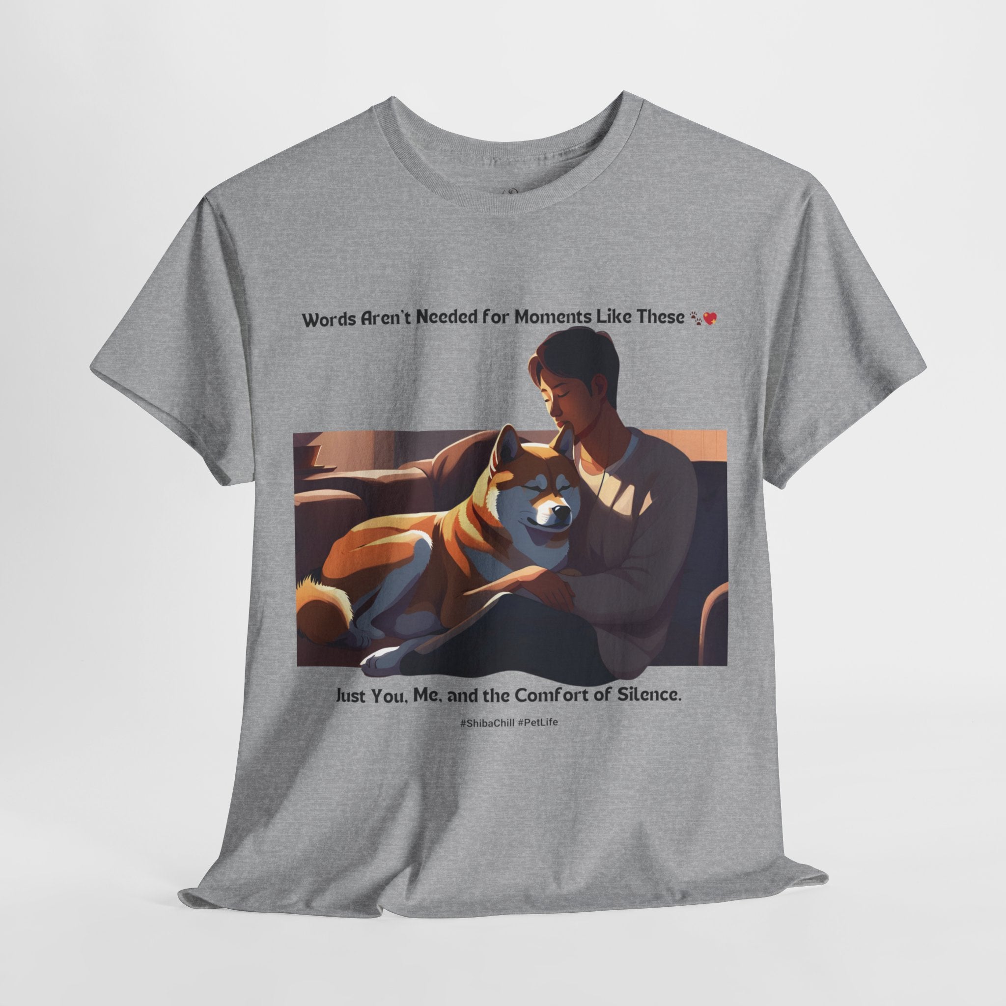 Men's - Words Aren't Needed: Shiba Inu Serenity T-Shirt