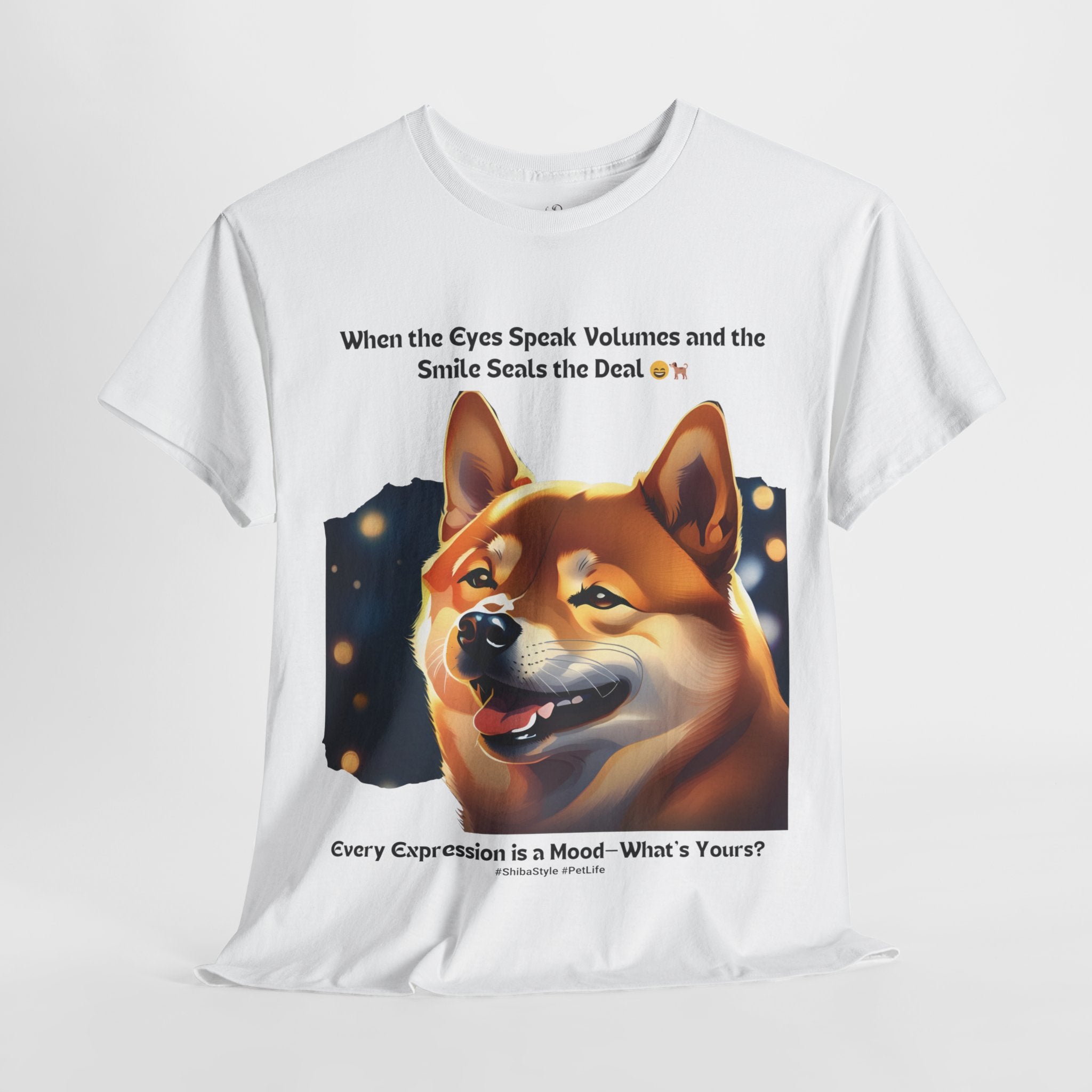 Unisex - When the Eyes Speak Volumes: Shiba Inu T-Shirt