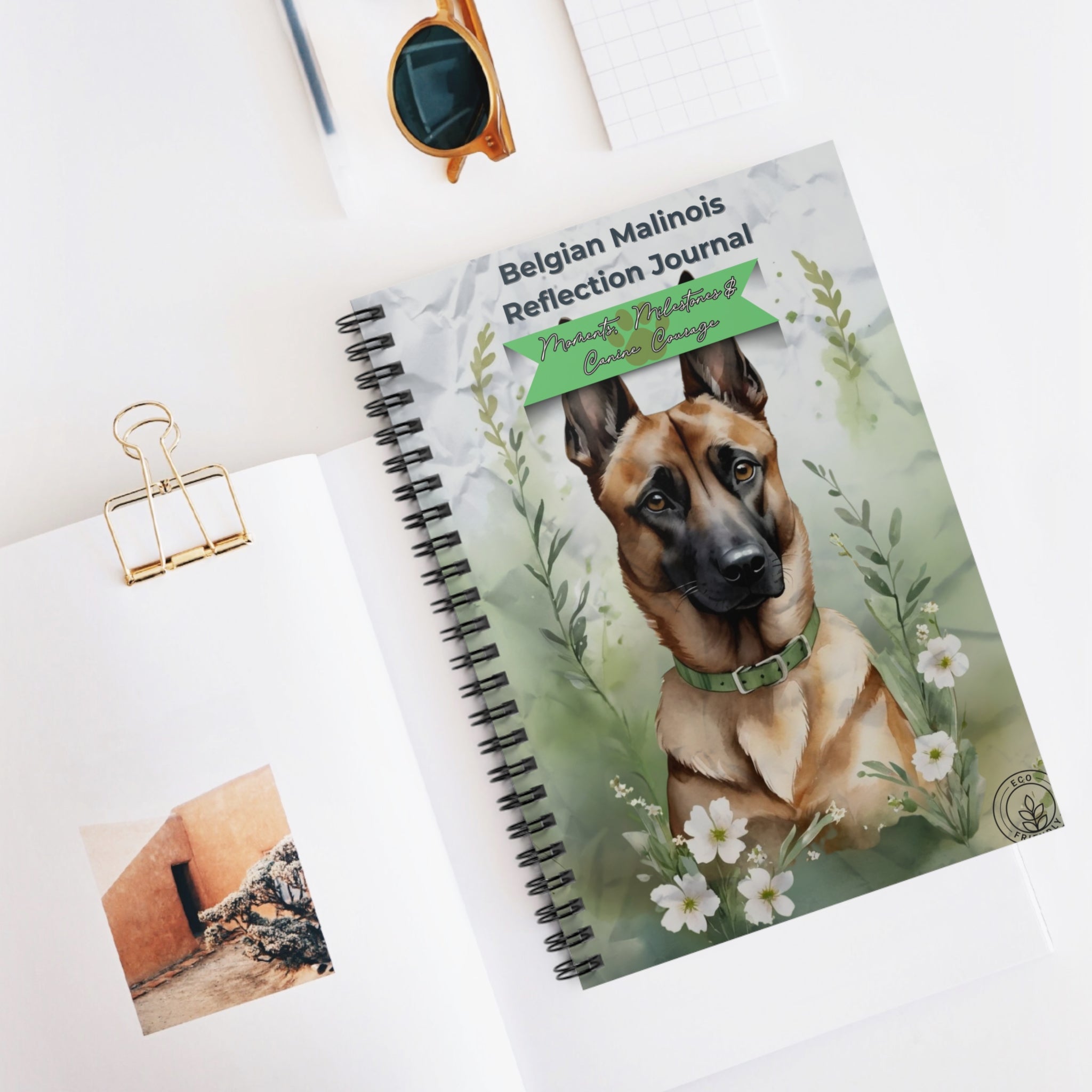 Belgian Malinois Reflection Journal - Perfect for Dog Lovers, Pet Owners, Gifts, Note-taking, Sketching, Journaling