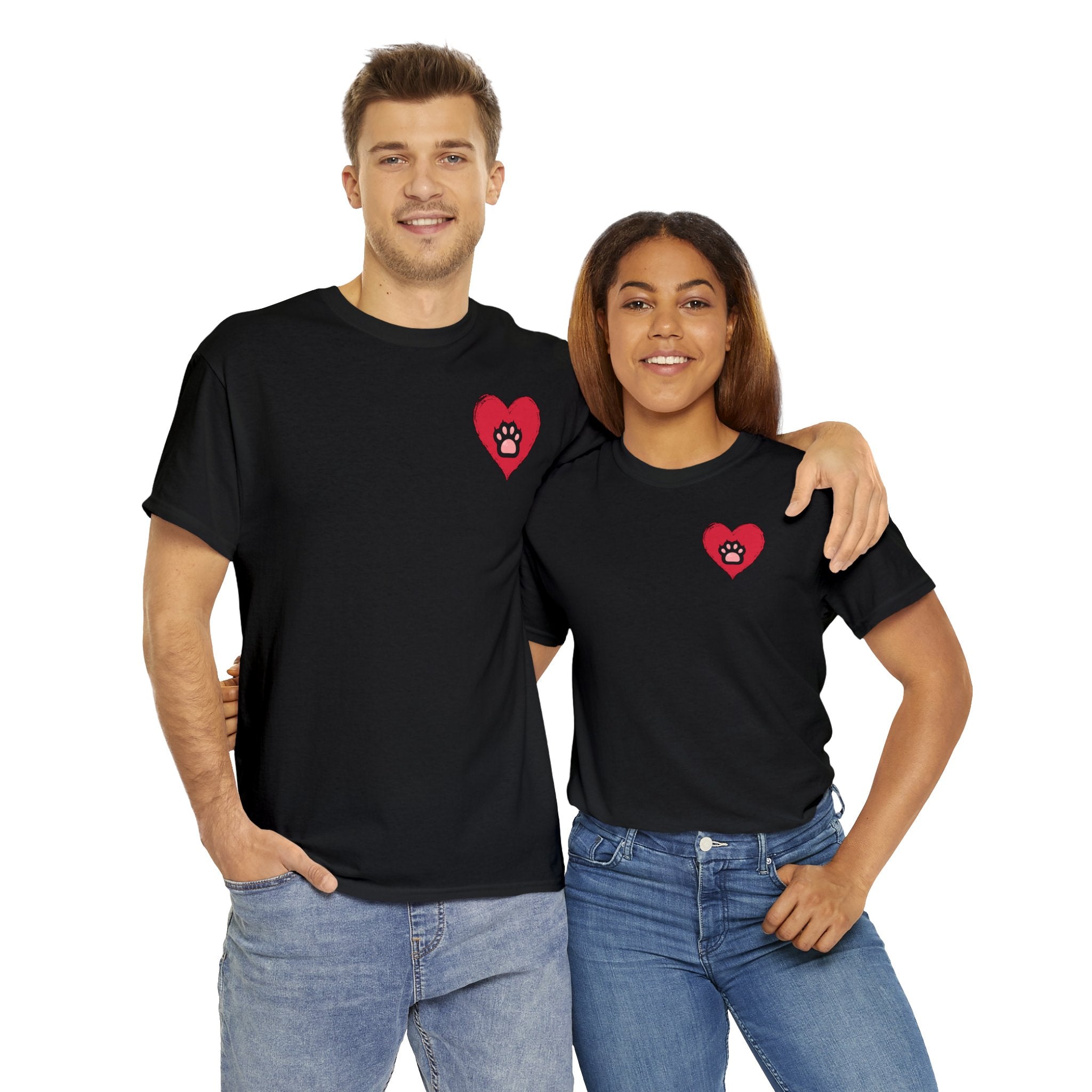 "Heart Paw" Cotton Tee