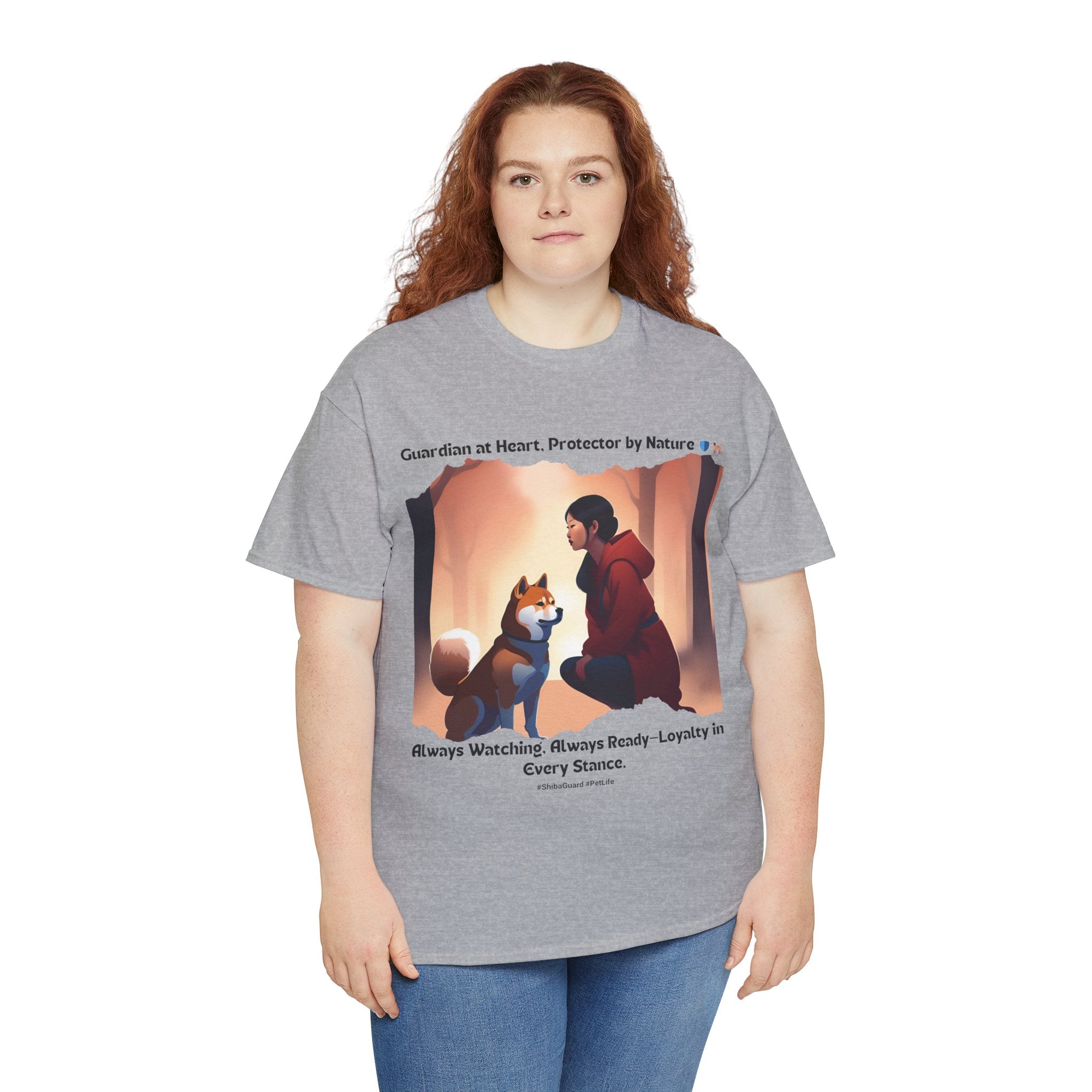 Women's - Guardian at Heart, Protector by Nature: Shiba Inu T-Shirt