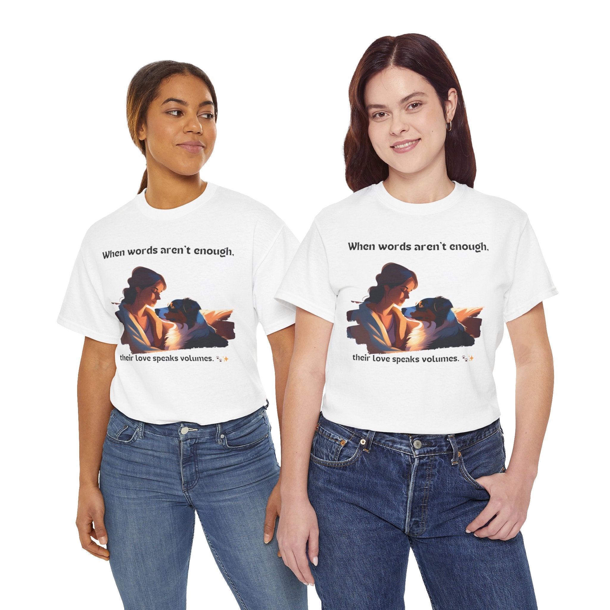 Women's - When Words Aren't Enough: Aussie Love T-Shirt