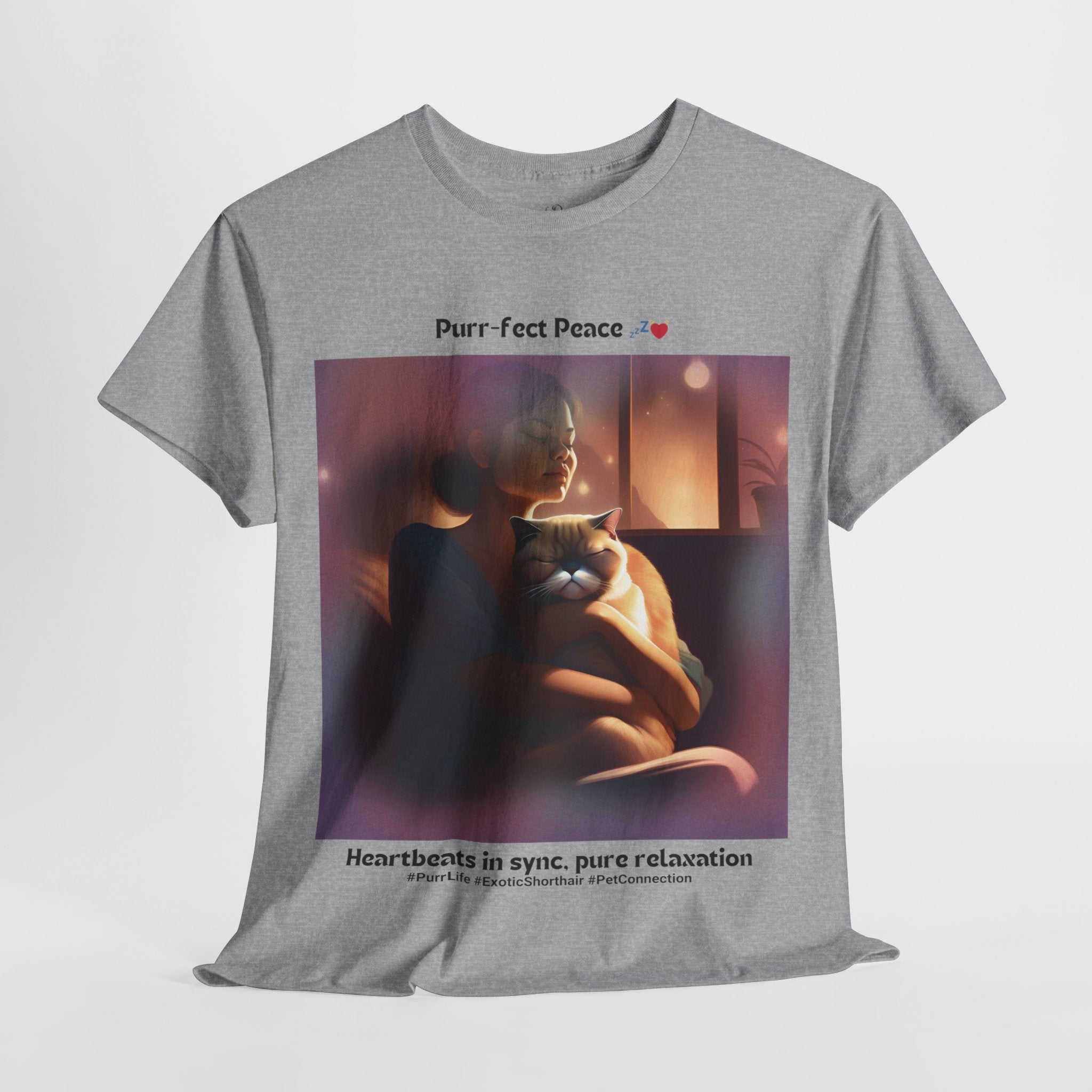 Women's - Purr-fect Peace: Exotic Shorthair Zen T-Shirt