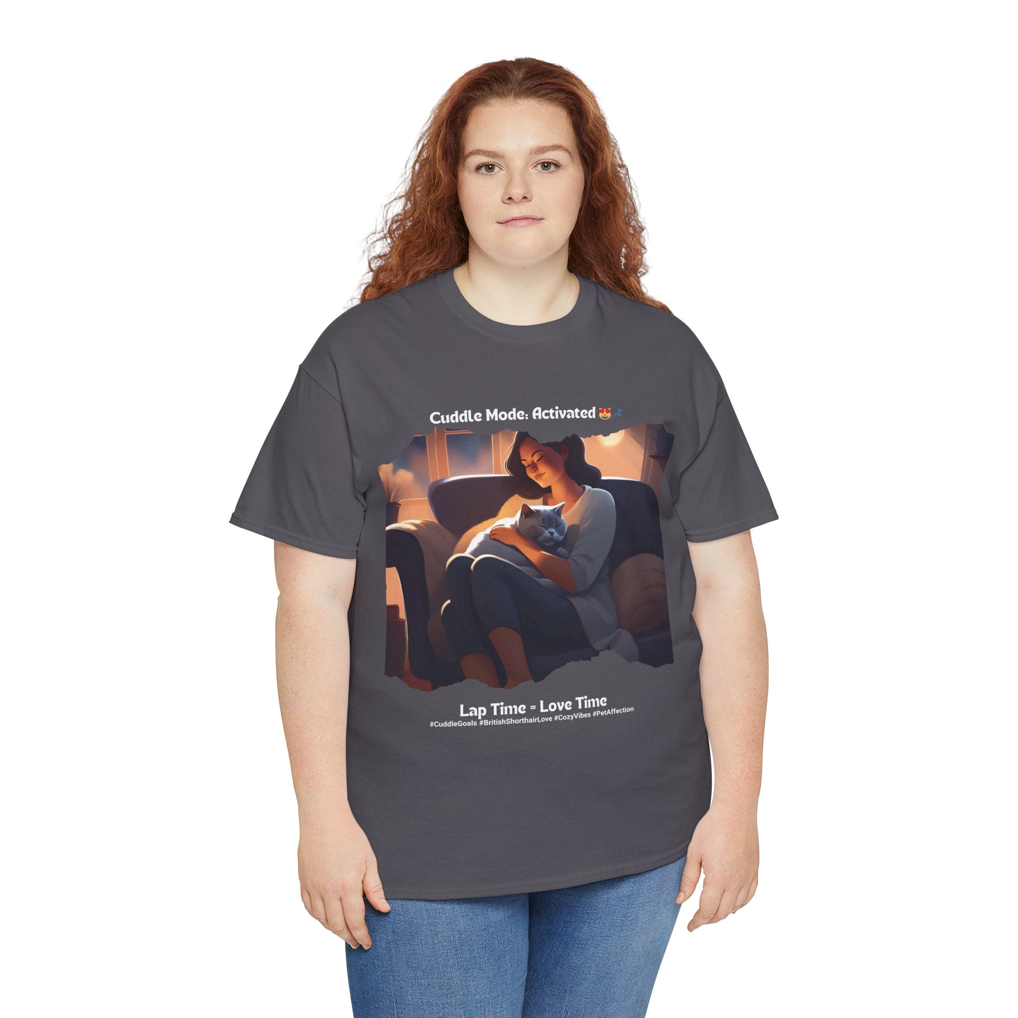 Women's - Cuddle Mode: Activated: British Shorthair Love T-Shirt