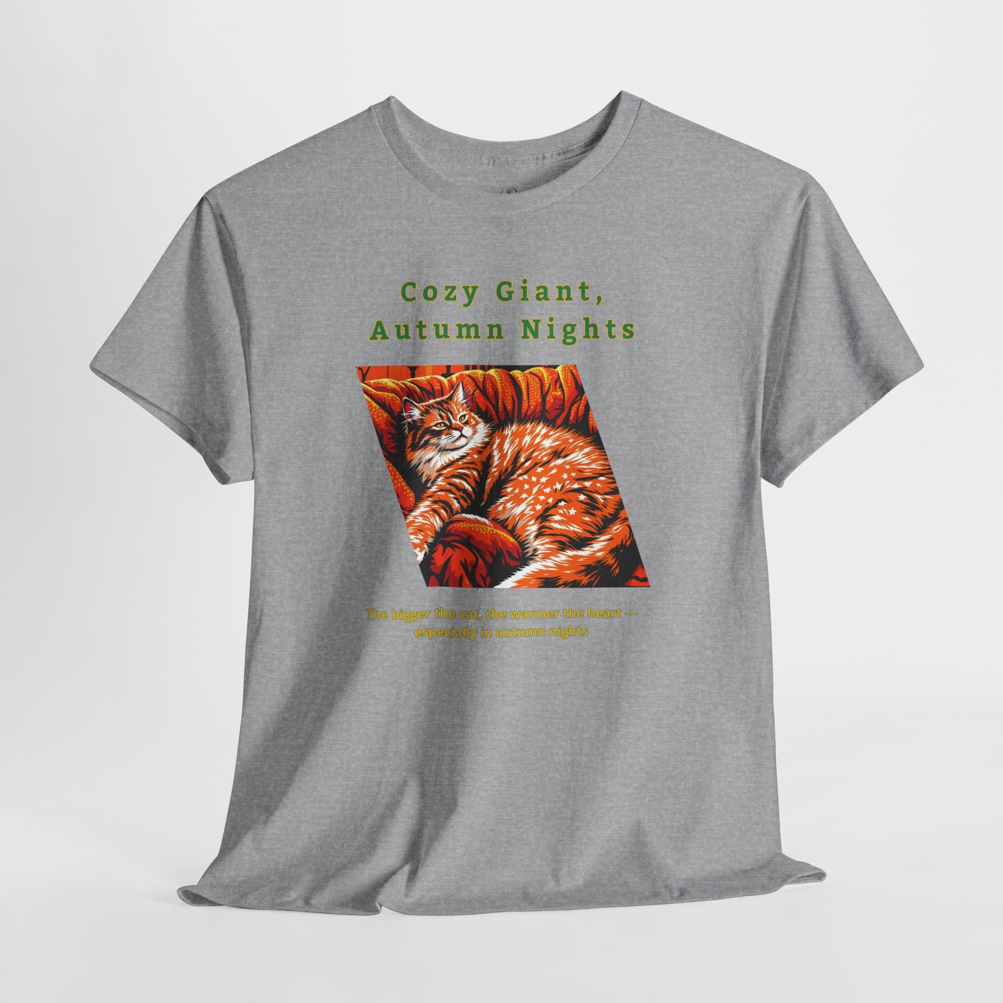 Unisex T-Shirt – Cozy Giant, Autumn Nights: Maine Coon Cat Shirt