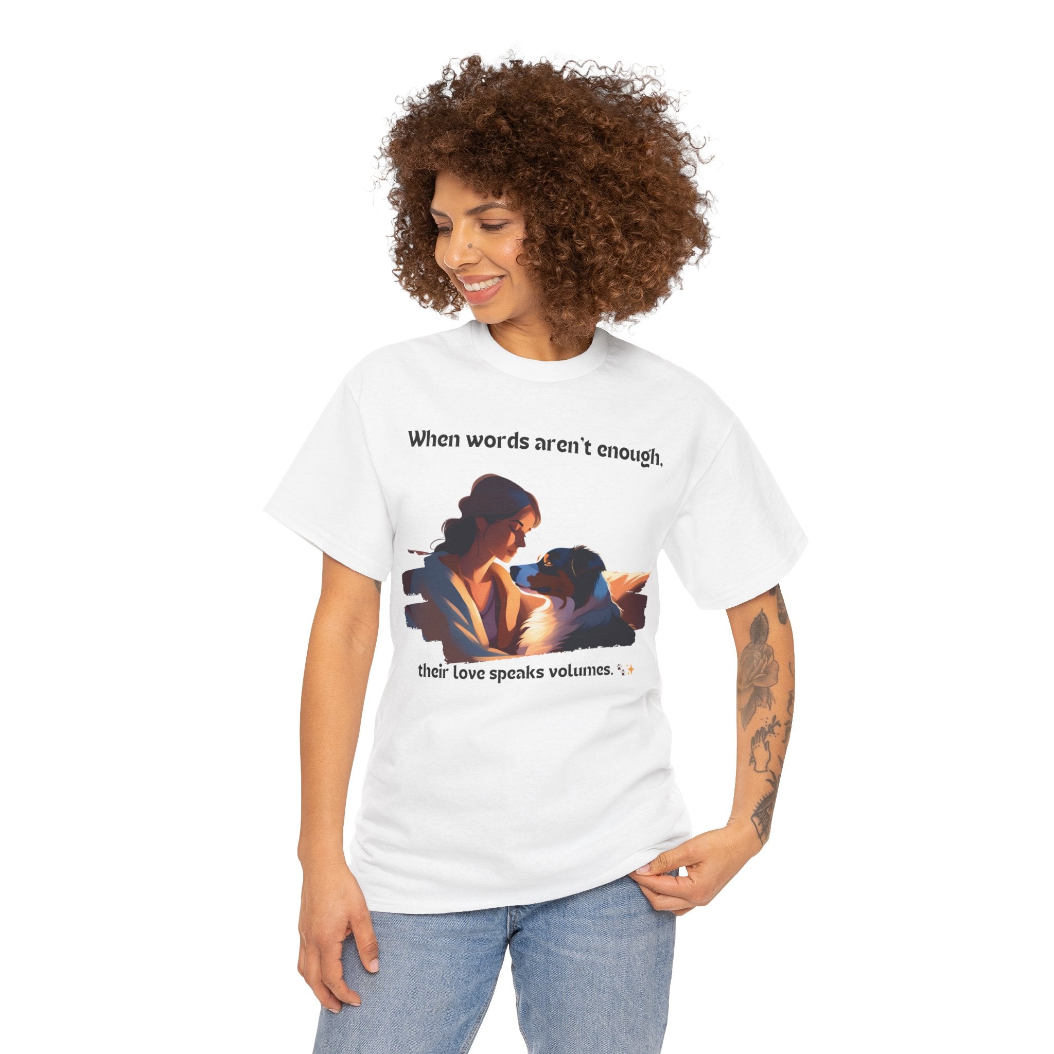 Women's - When Words Aren't Enough: Aussie Love T-Shirt