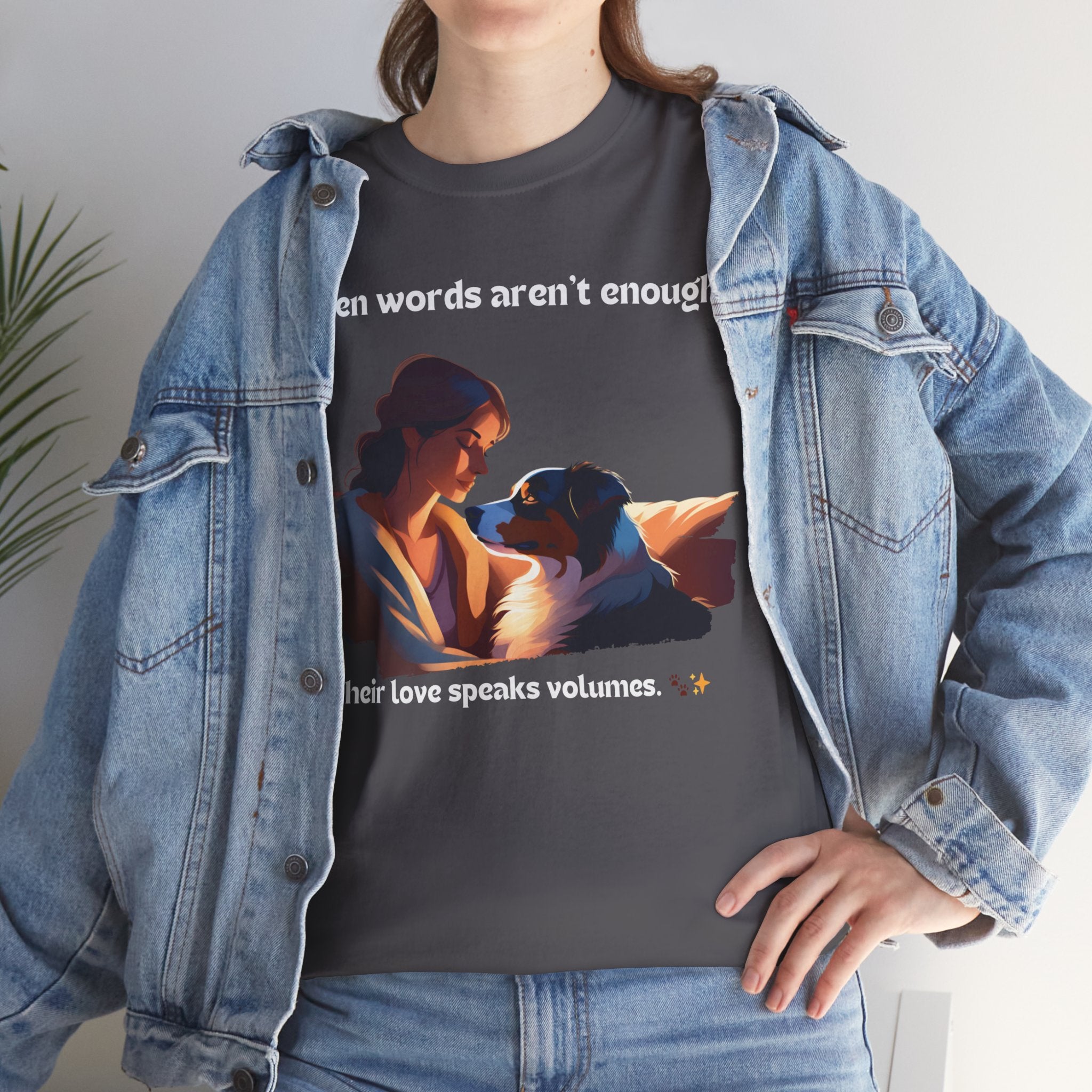 Women's - When Words Aren't Enough: Aussie Love T-Shirt