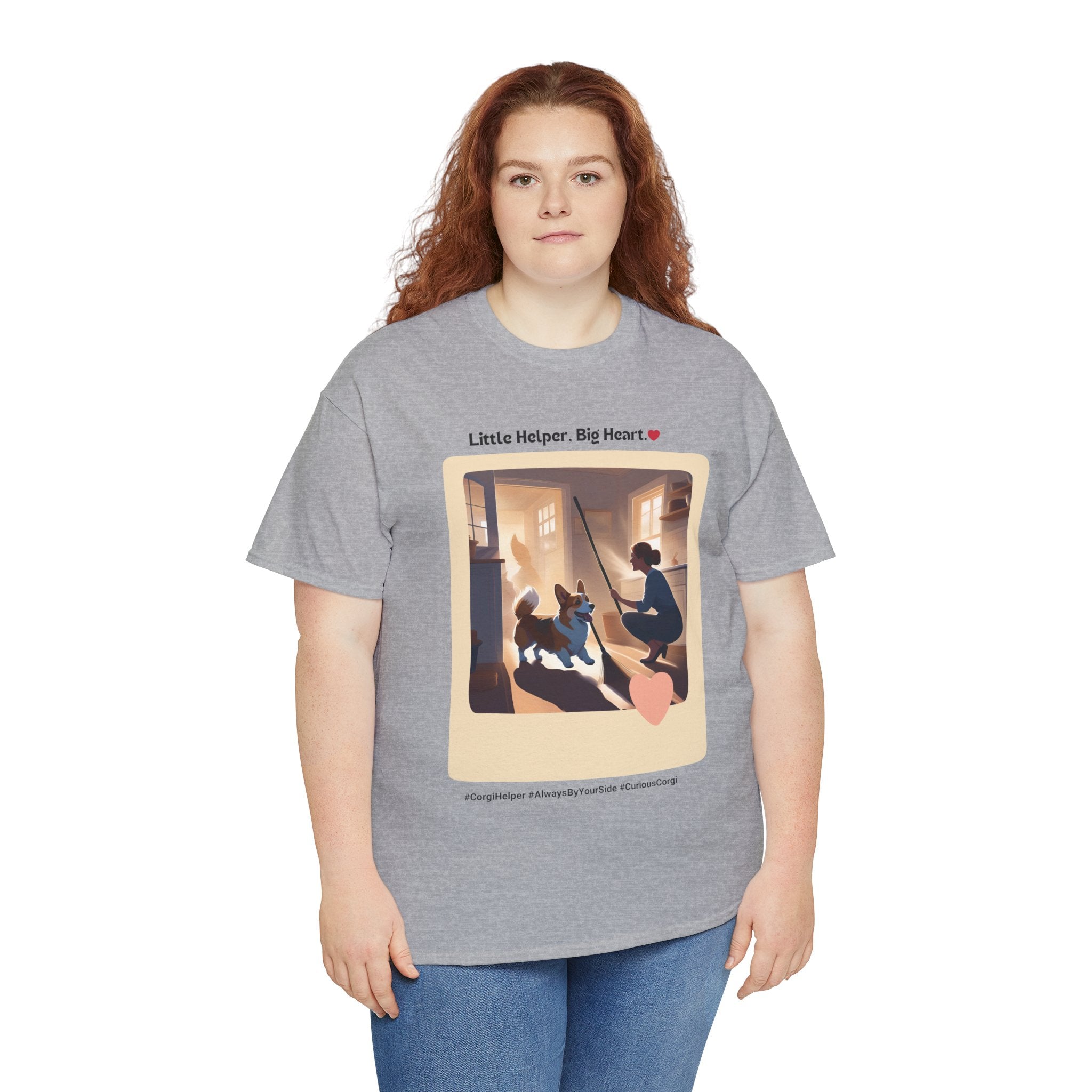 Women's - Little Helper, Big Heart: Corgi T-Shirt