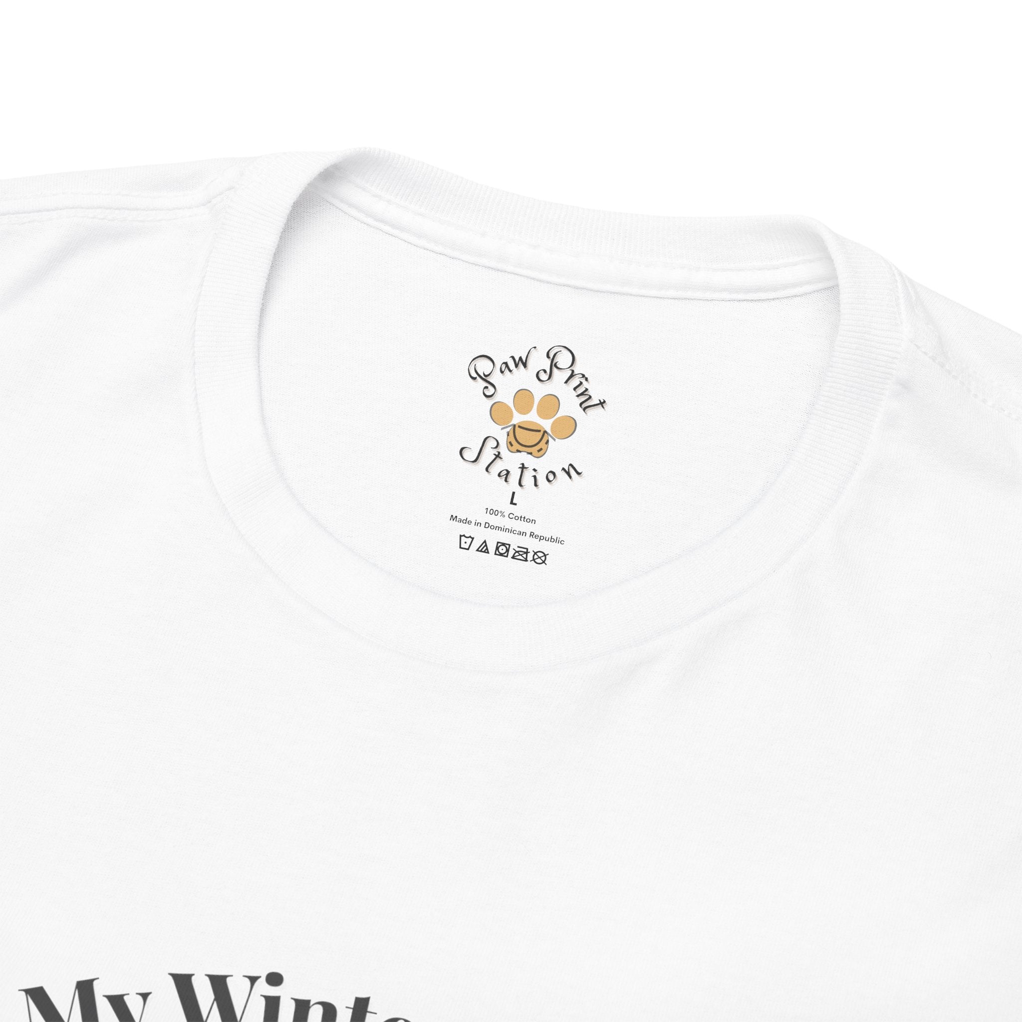 Unisex Personalized T-Shirt – My Winter Calm: Custom Ragdoll Watercolor Winter Portrait