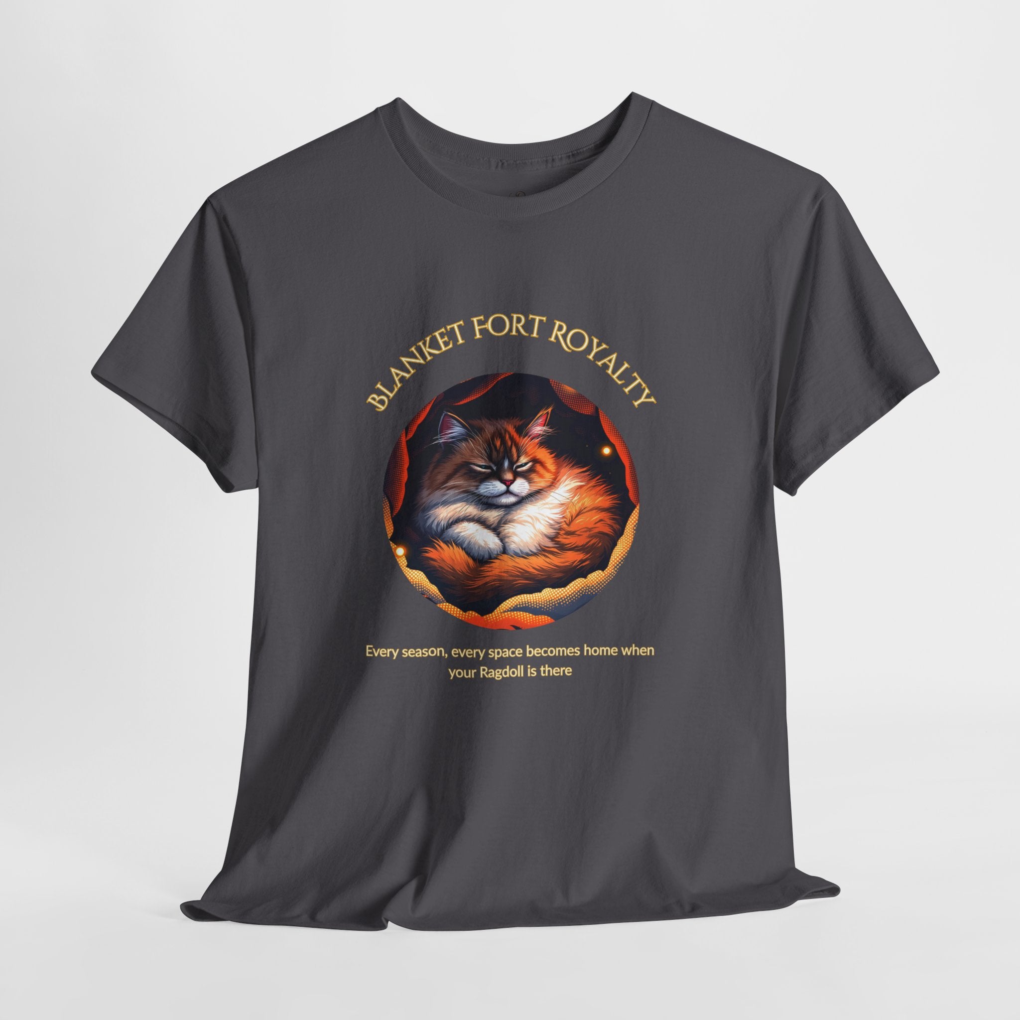 Unisex T-Shirt – Blanket Fort Royalty: Ragdoll Cat Cozy Fall Shirt