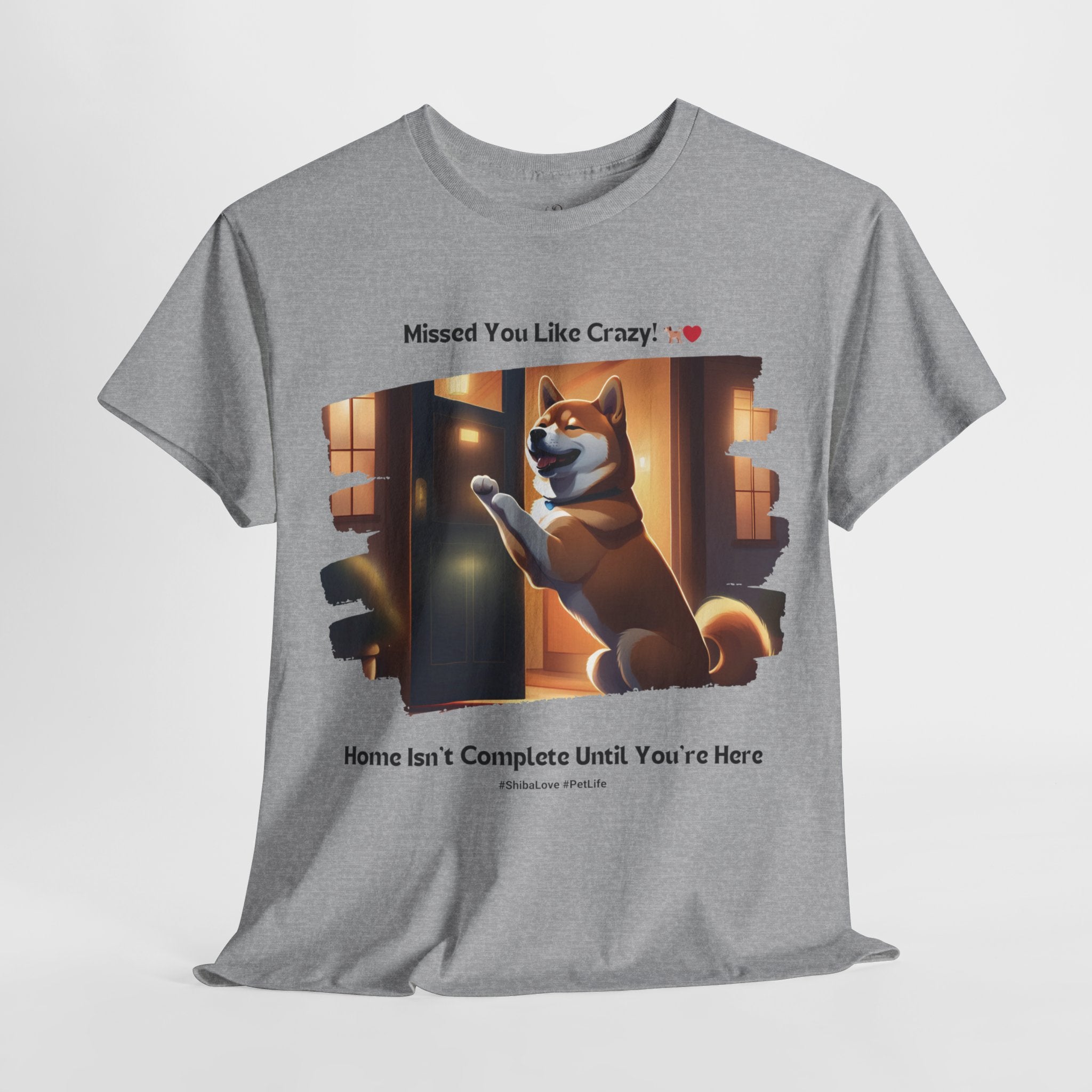 Unisex - Missed You Like Crazy: Shiba Inu T-Shirt