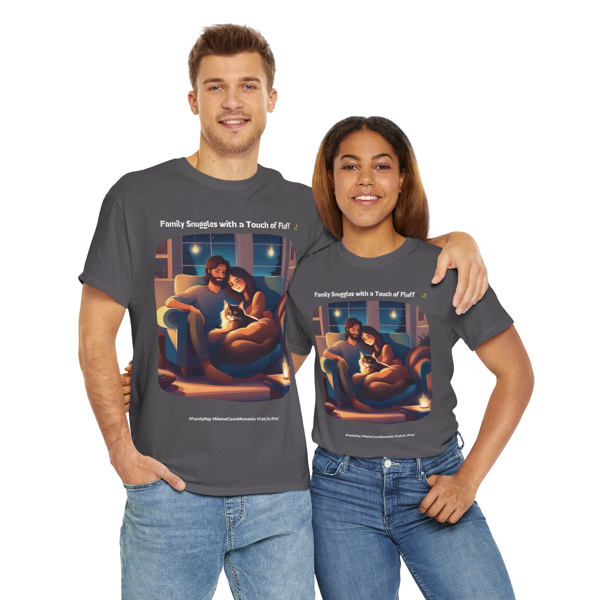 Unisex -  Family Snuggles with a Touch of Fluff T-Shirt