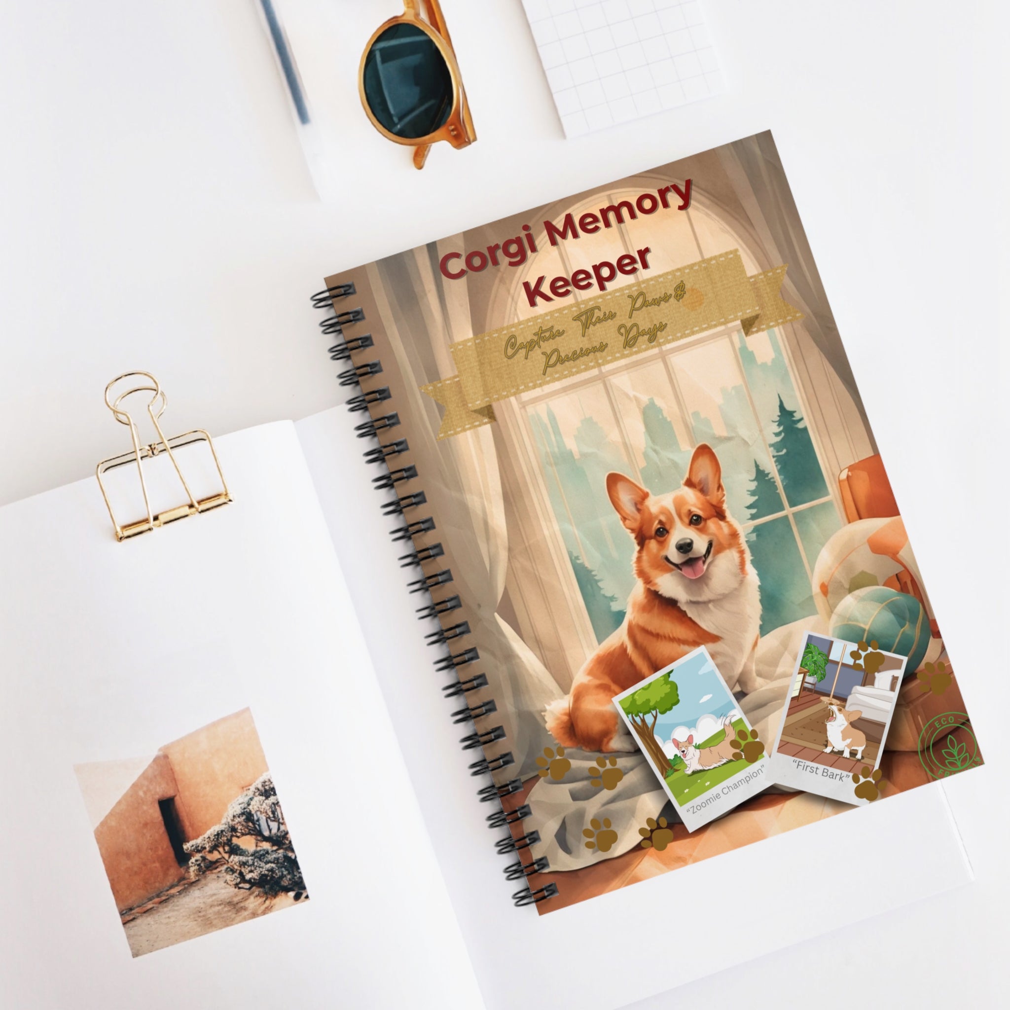 Corgi Memory Keeper Notebook - Perfect for Dog Lovers, Journaling, Pet Memories, Gifts, and Home Decor