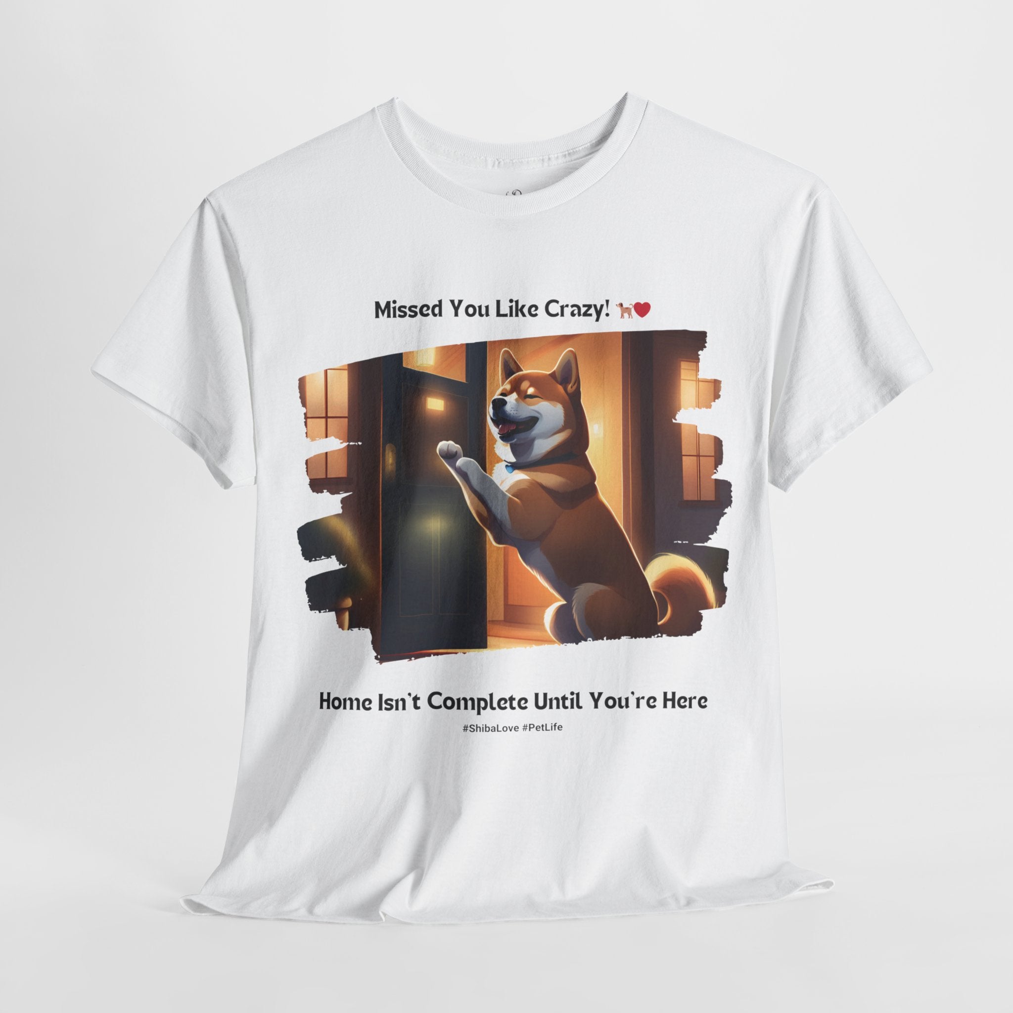 Unisex - Missed You Like Crazy: Shiba Inu T-Shirt