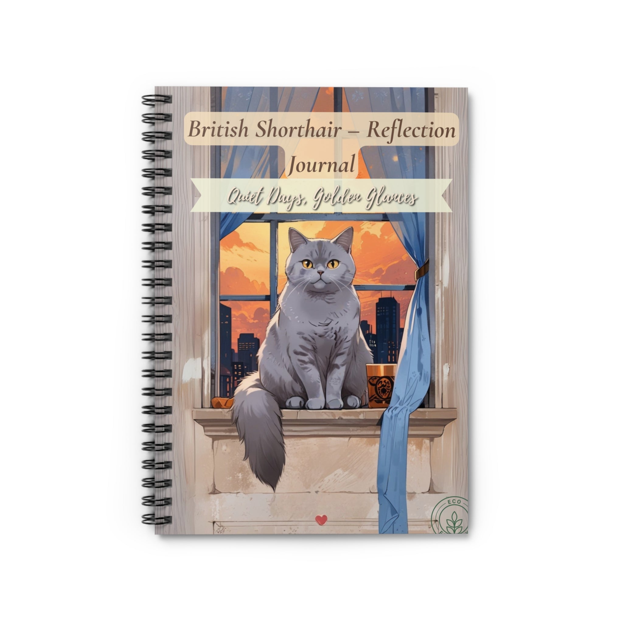 British Shorthair Reflection Journal – Cozy Moments, Gentle Affection, Cat Lovers Diary, Gift for Cat Owners, Cute Stationery, Mindfulness Journal