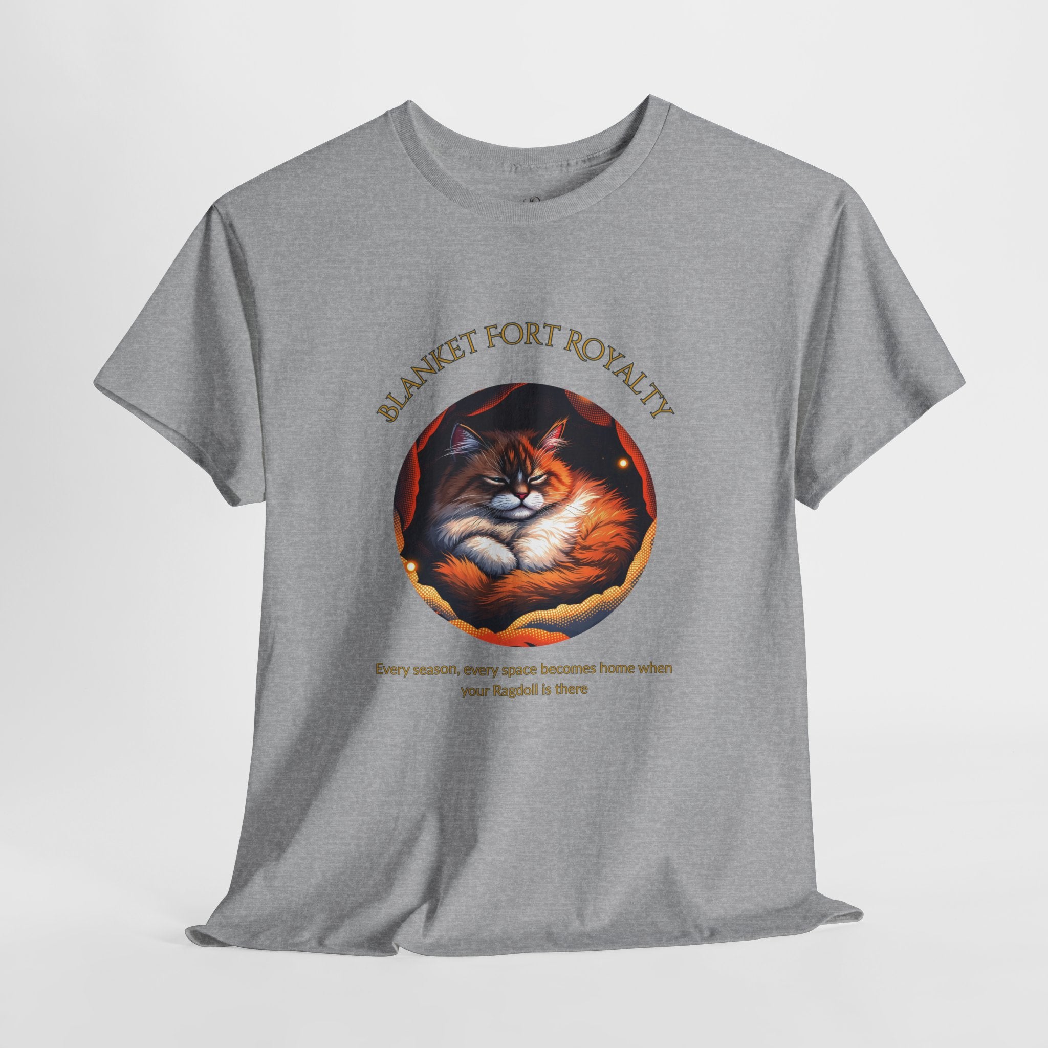 Unisex T-Shirt – Blanket Fort Royalty: Ragdoll Cat Cozy Fall Shirt