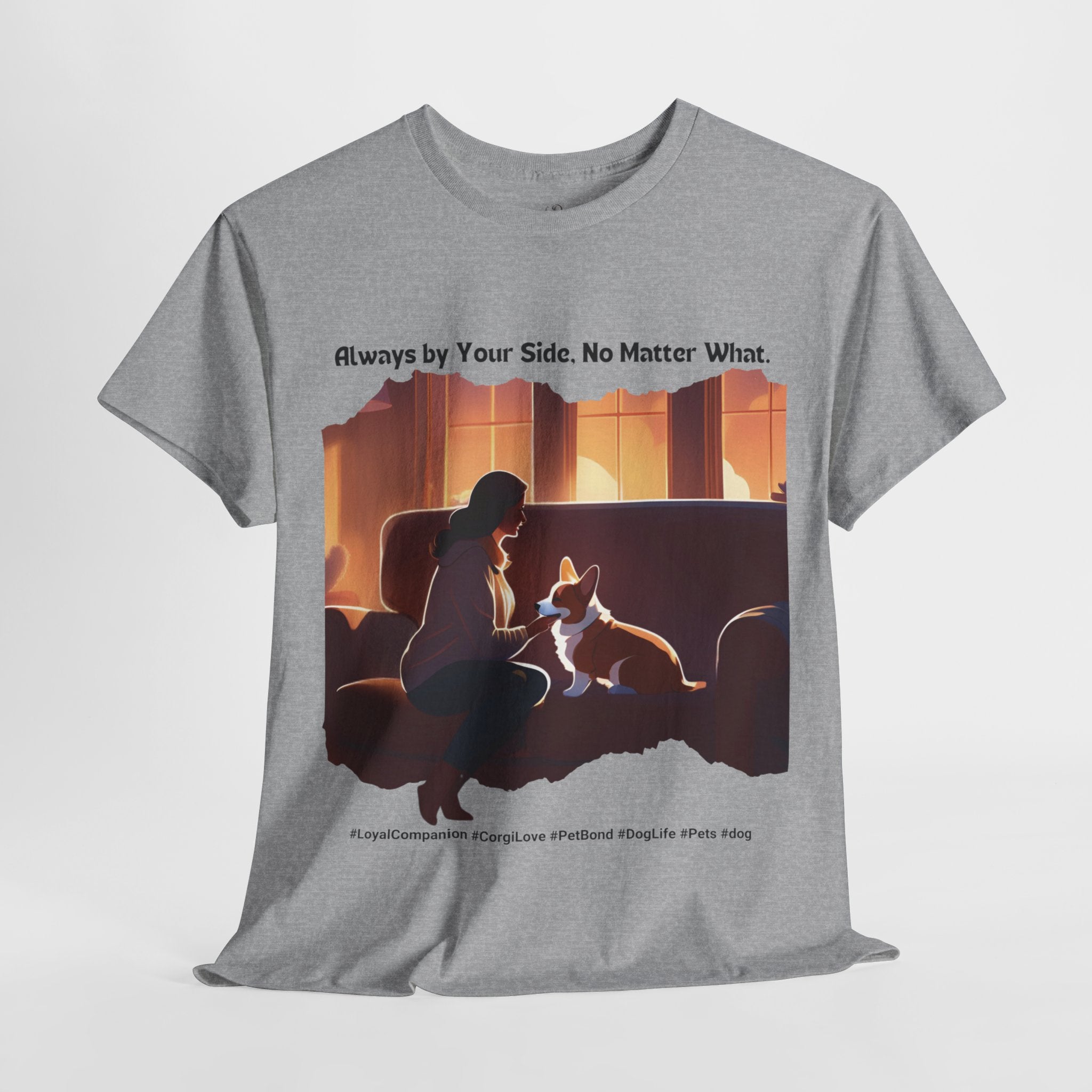 Women's - Always by Your Side: Corgi Love T-Shirt