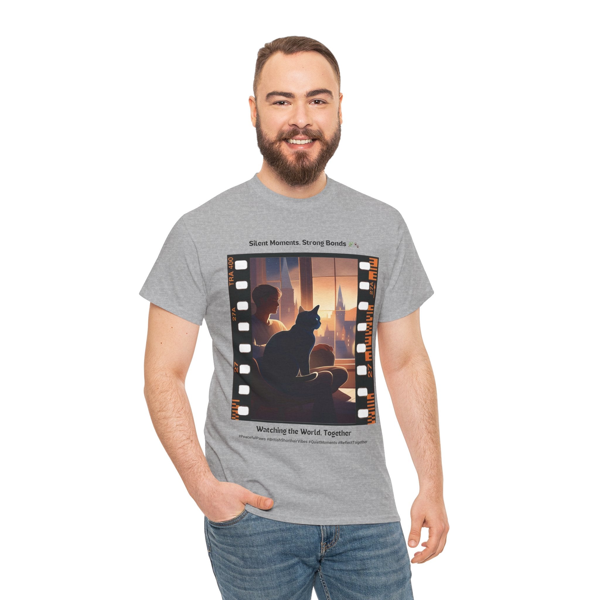 Men's - Quiet Moments, Strong Bonds: British Shorthair T-Shirt