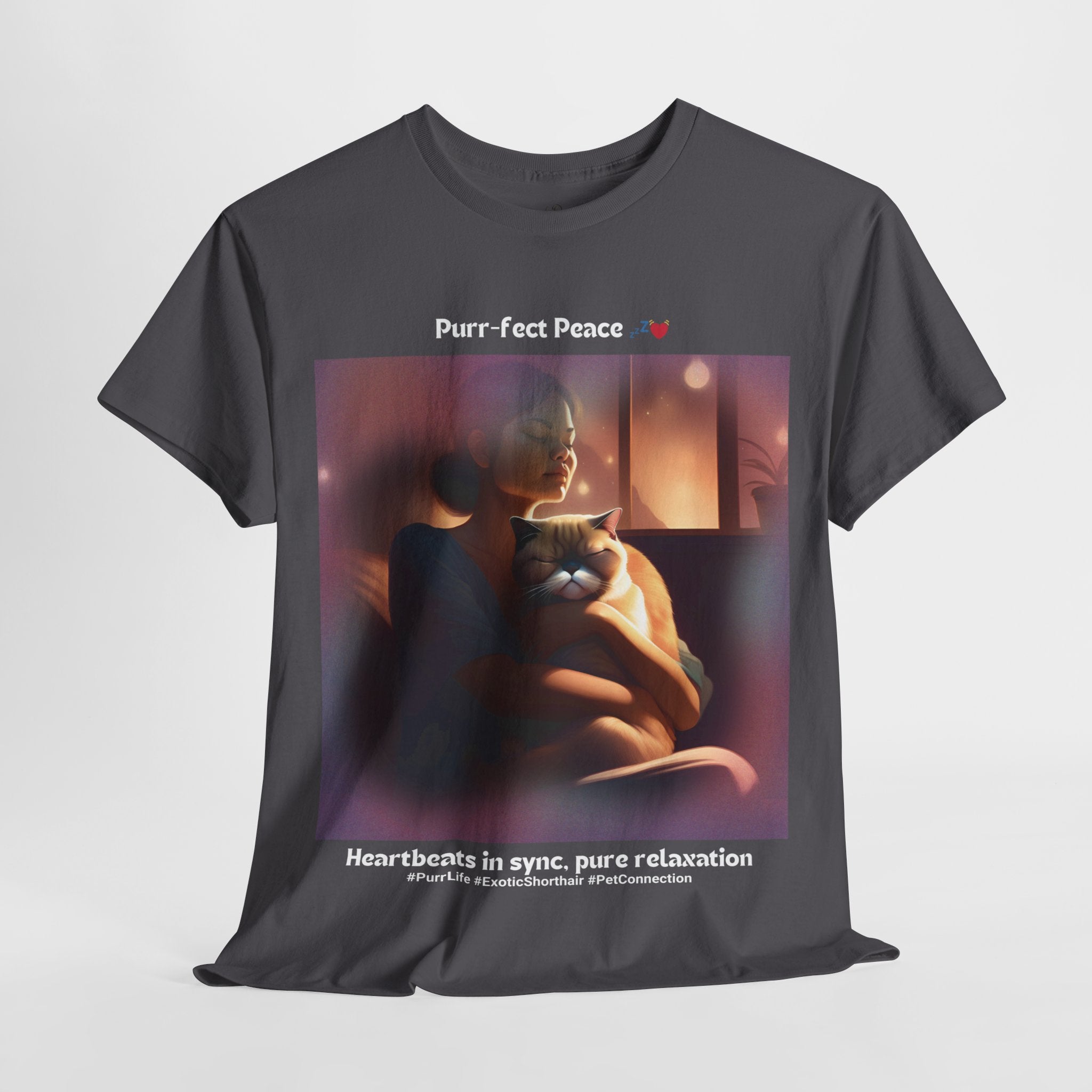 Women's - Purr-fect Peace: Exotic Shorthair Zen T-Shirt