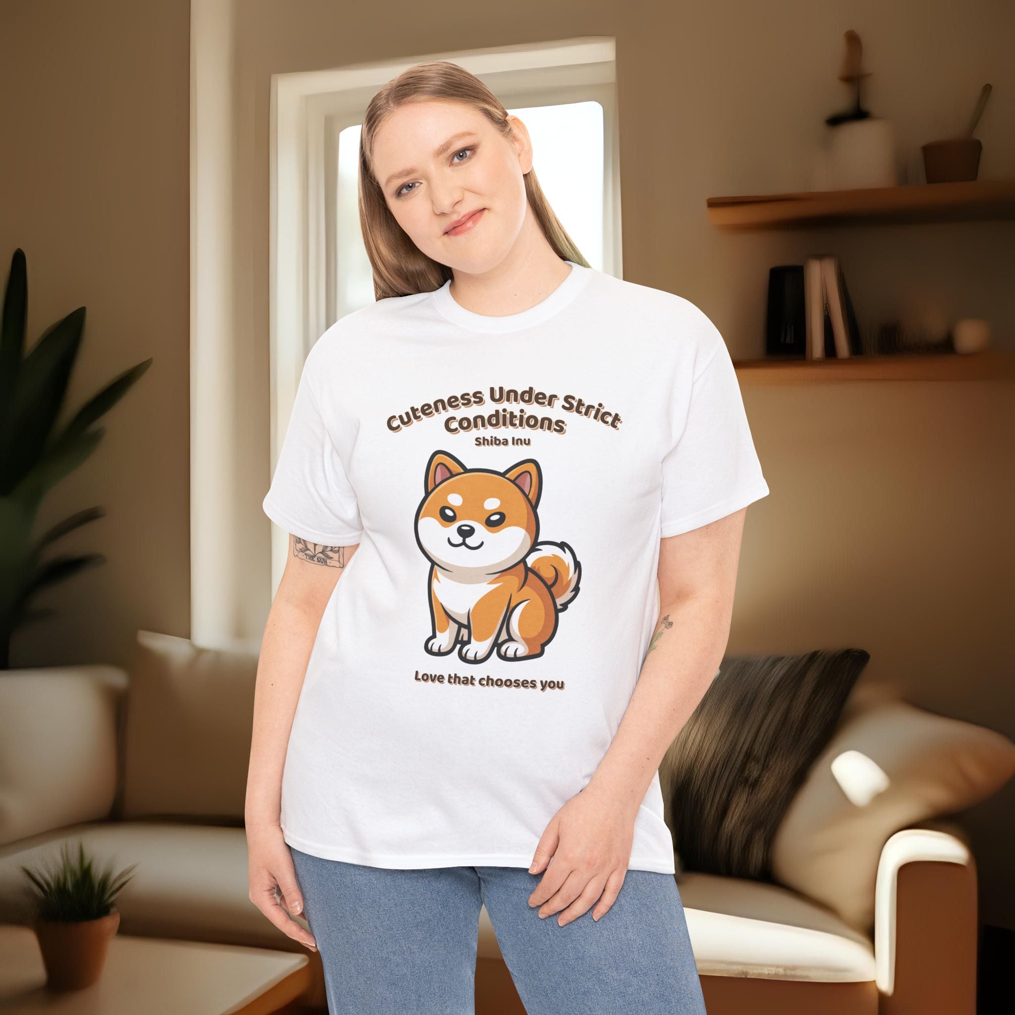 Unisex T-Shirt – Cuteness Under Strict Conditions: Shiba Inu Everyday Moments Edition