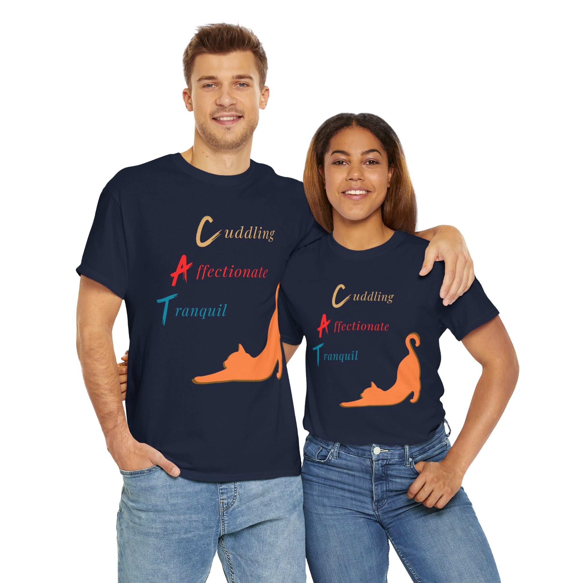 Unisex - Cuddling Kitty T-Shirt