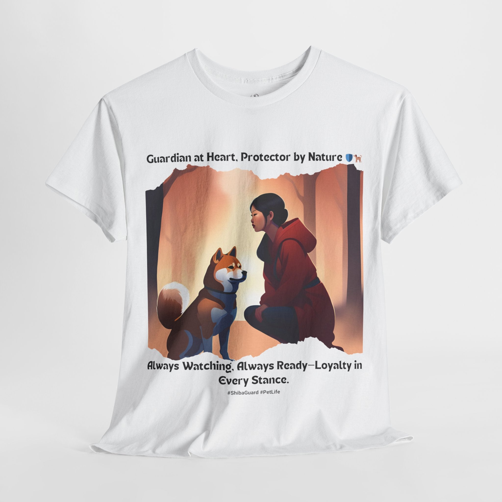 Women's - Guardian at Heart, Protector by Nature: Shiba Inu T-Shirt