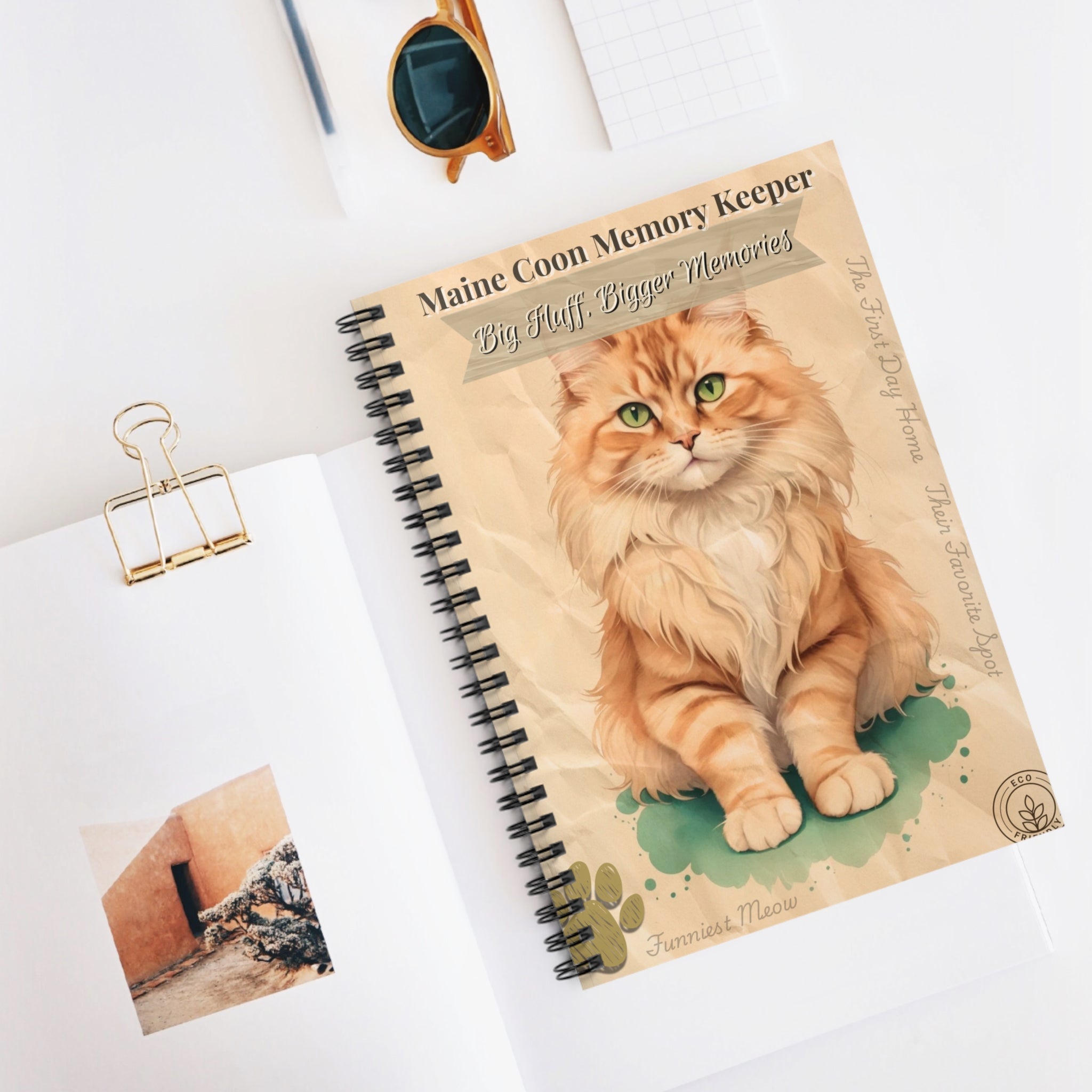 Maine Coon Memory Keeper Notebook | Cat Lover Gift, Journal for Pet Memories, Cute Stationery, Unique Gift for Cat Owners, Animal [...]