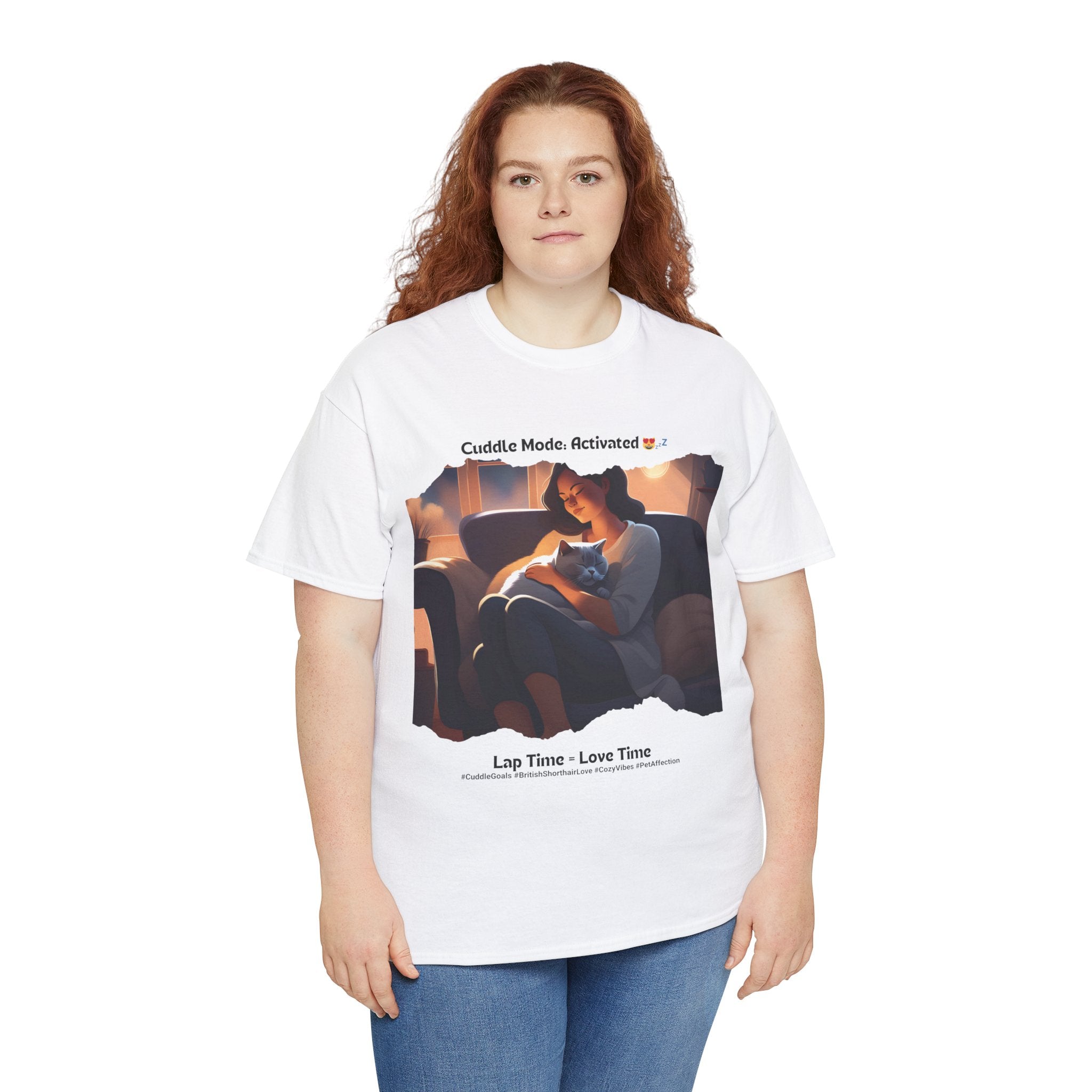 Women's - Cuddle Mode: Activated: British Shorthair Love T-Shirt