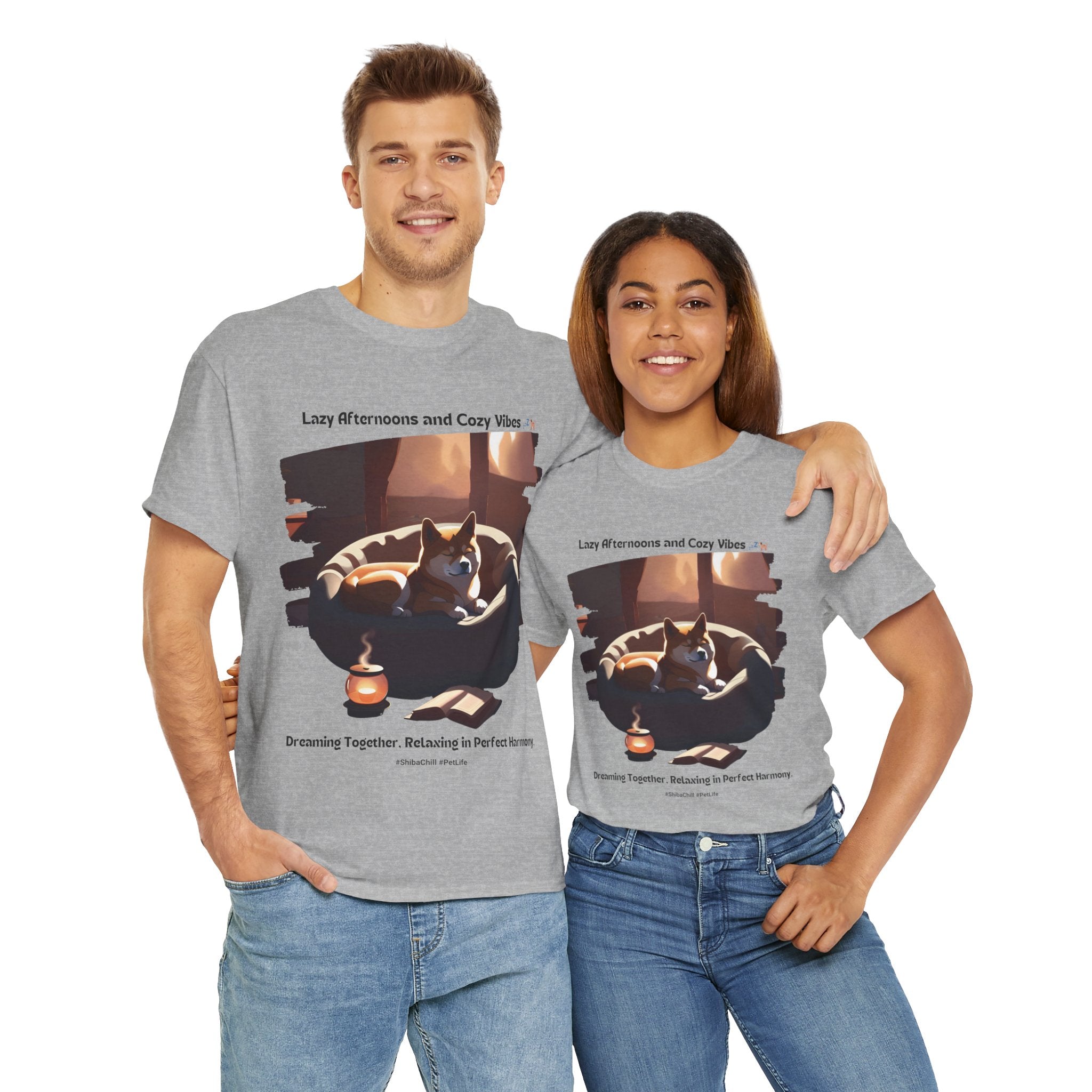 Unisex - Lazy Afternoons and Cozy Vibes: Shiba Inu Chill T-Shirt