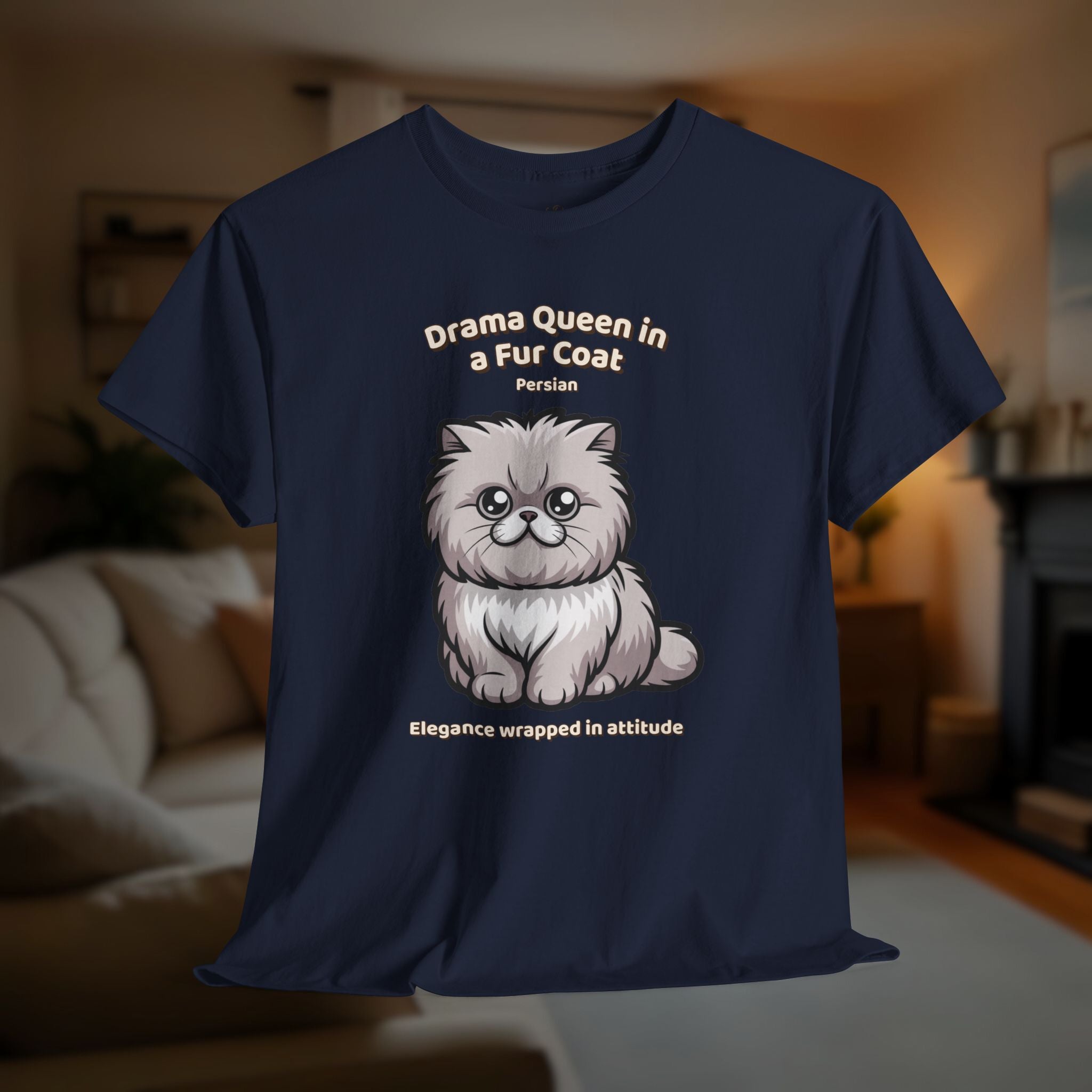 Unisex T-Shirt – Drama Queen in a Fur Coat: Persian Everyday Moments Edition