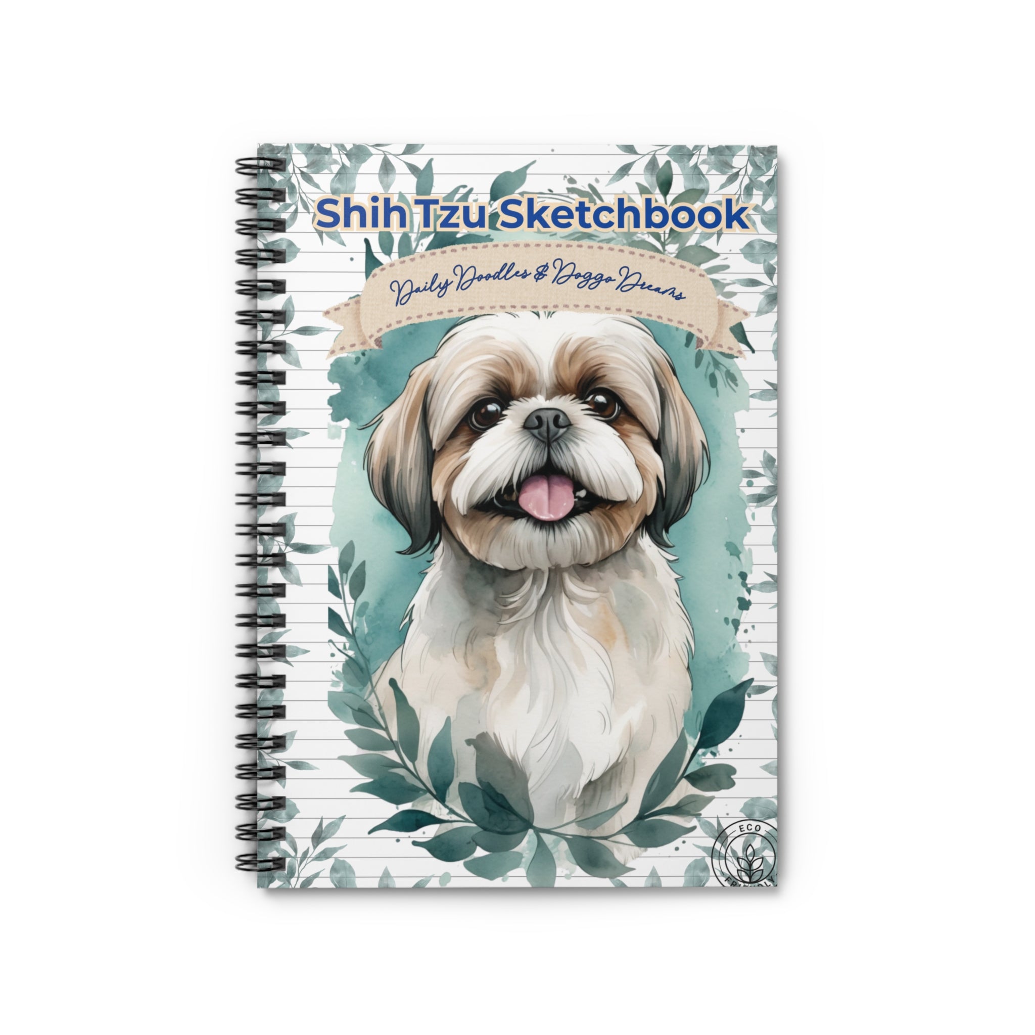 Shih Tzu Sketchbook - Perfect for Dog Lovers, Pet Owners, Journaling, Gift for Dog Lovers, Cute Animal Notebook, Spiral Notebook