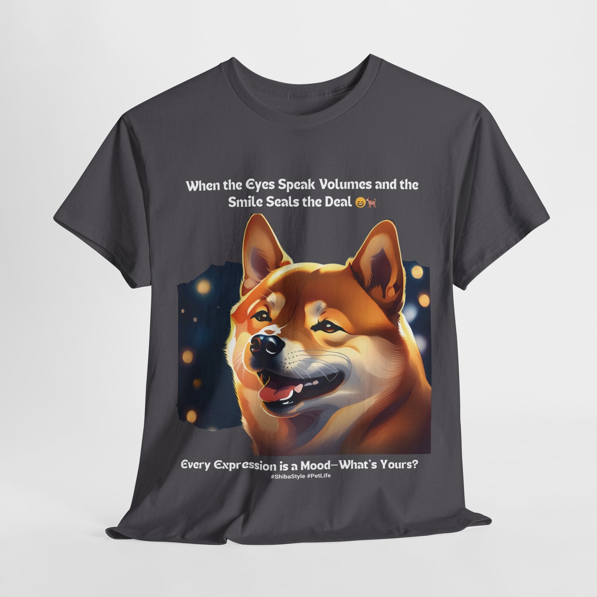 Unisex - When the Eyes Speak Volumes: Shiba Inu T-Shirt