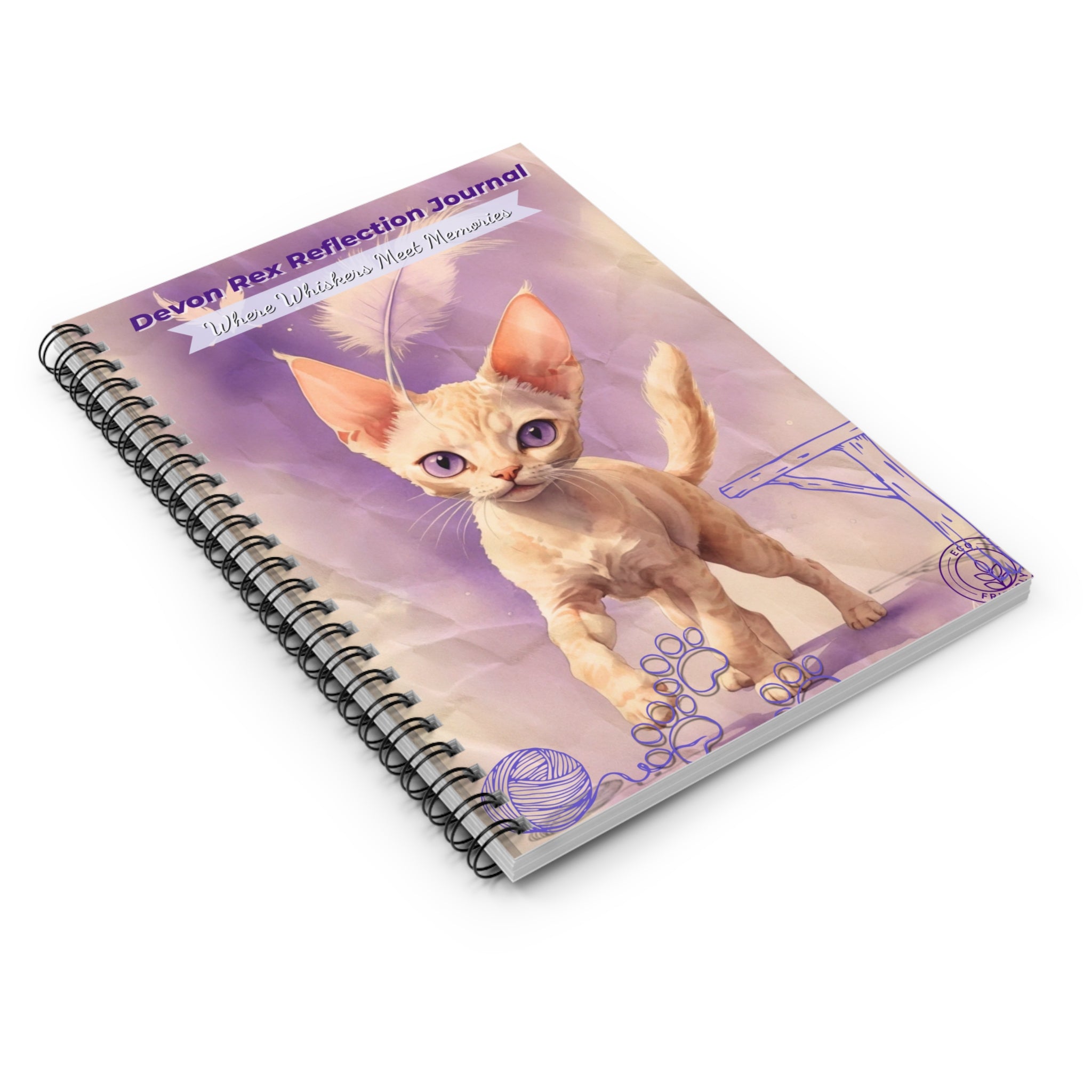 Devon Rex Memory Keeper- Where Whiskers Meet Memories, Cute Cat Notebook, Cat Lover Gift, Pet Memory Book, Journal for Cat [...]