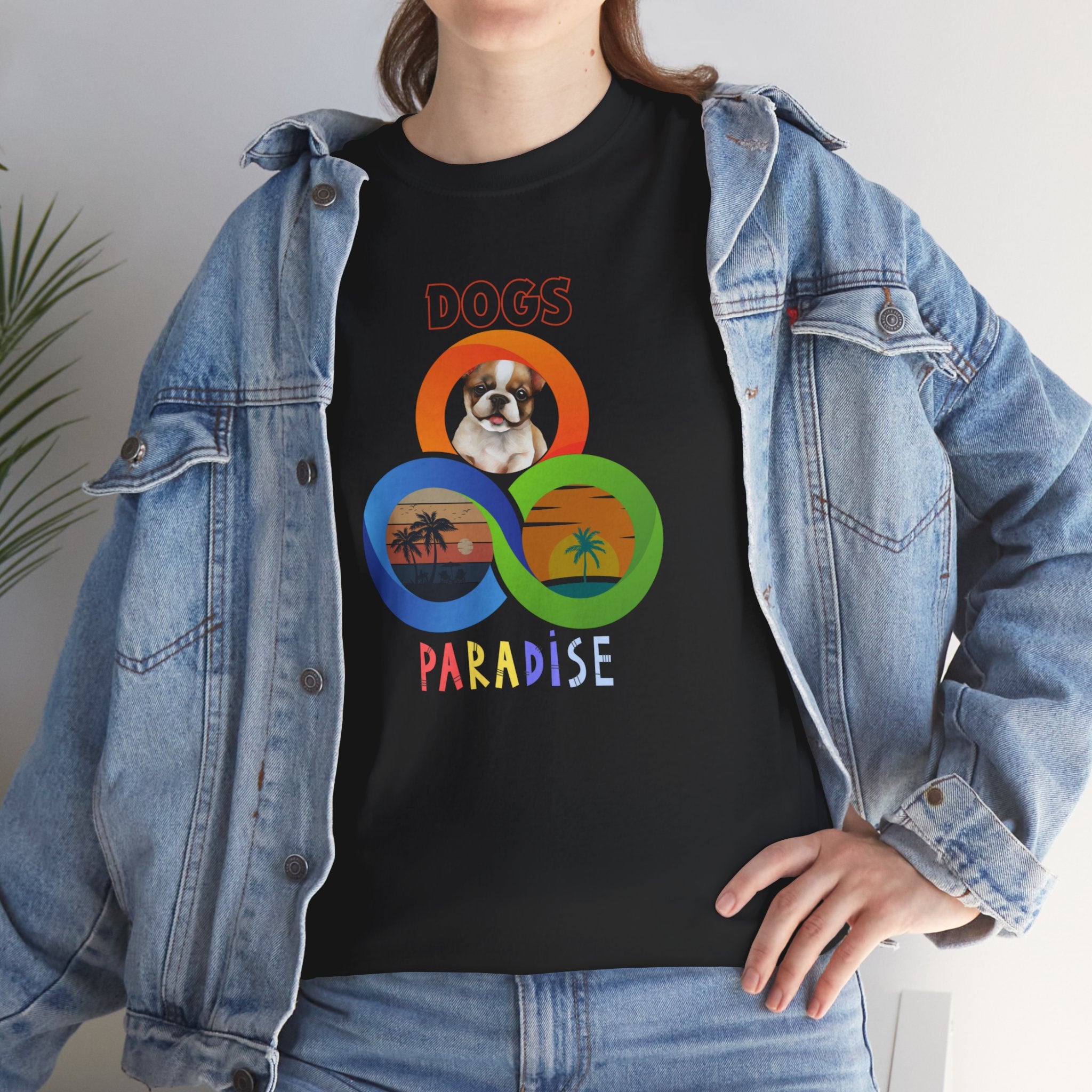 Unisex - Dog's Paradise French Bulldog T-Shirt