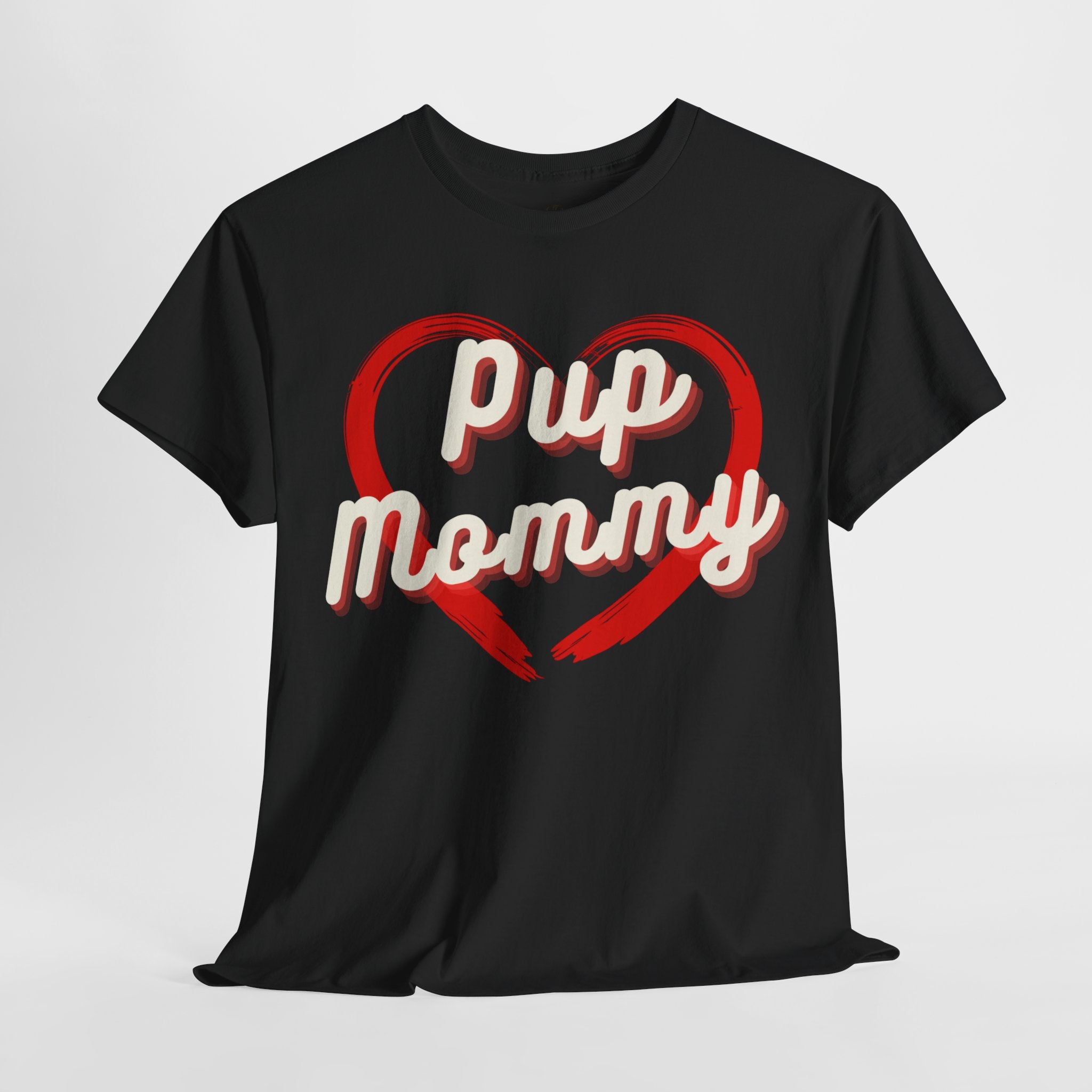 Women's - Pup Mommy Heart Dog T-Shirt