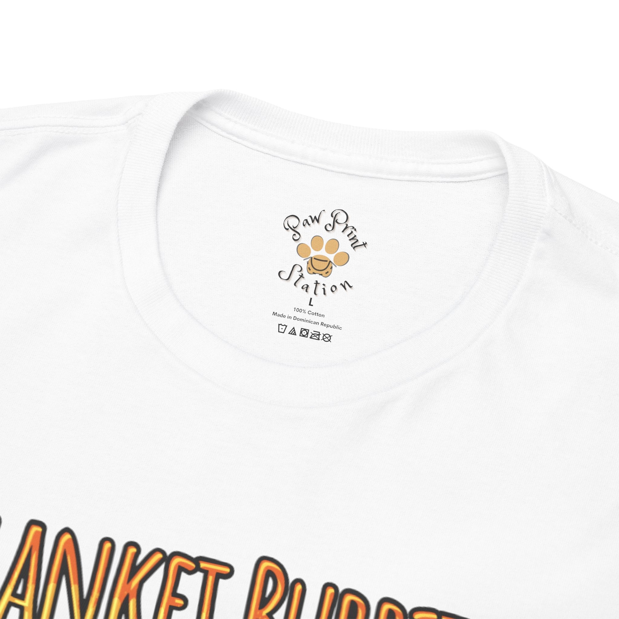 Unisex T-Shirt – Blanket Burrito, Warm Hearts: Cozy Fall Moments with Your Shih Tzu