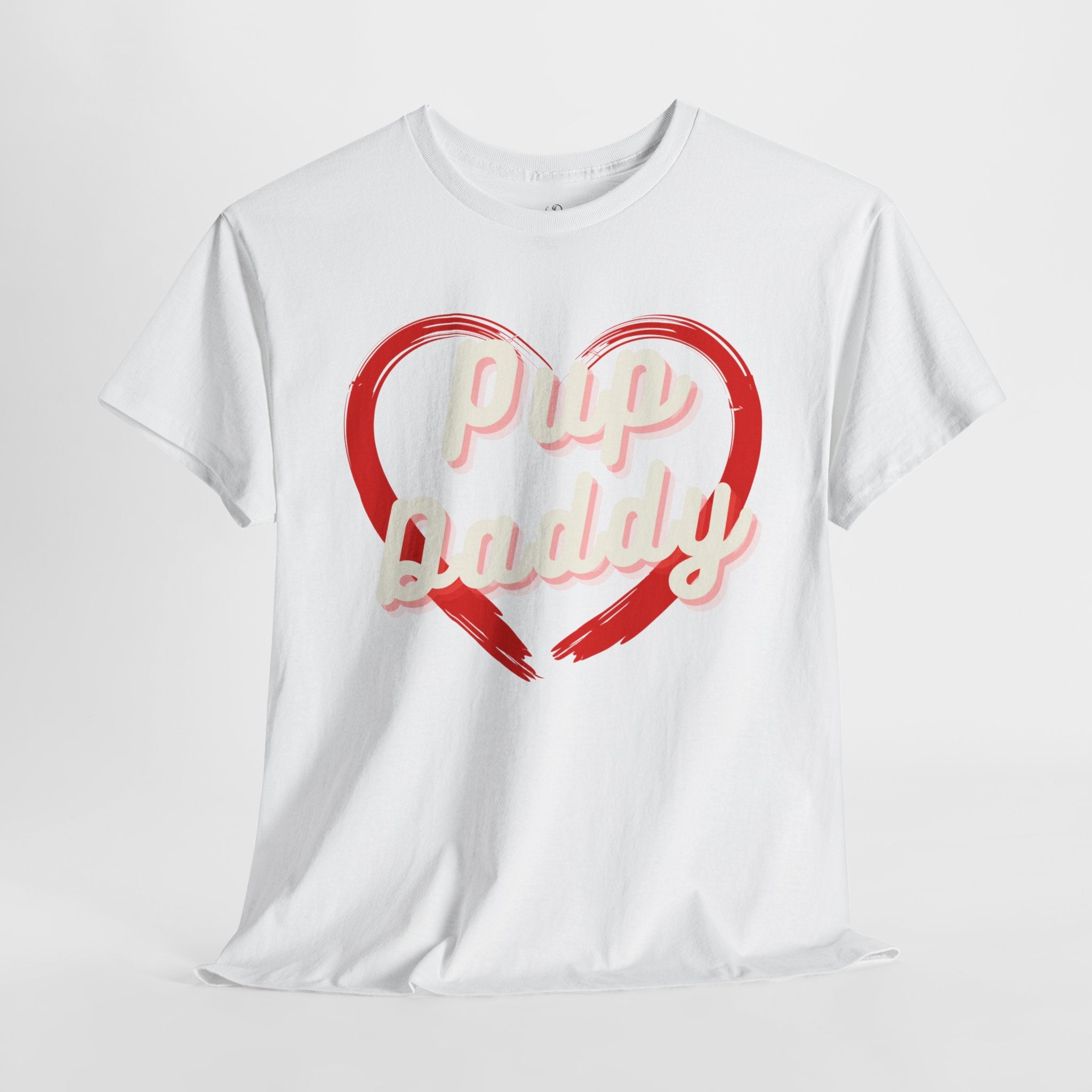 Men's - Pup Daddy Heart Dog T-Shirt