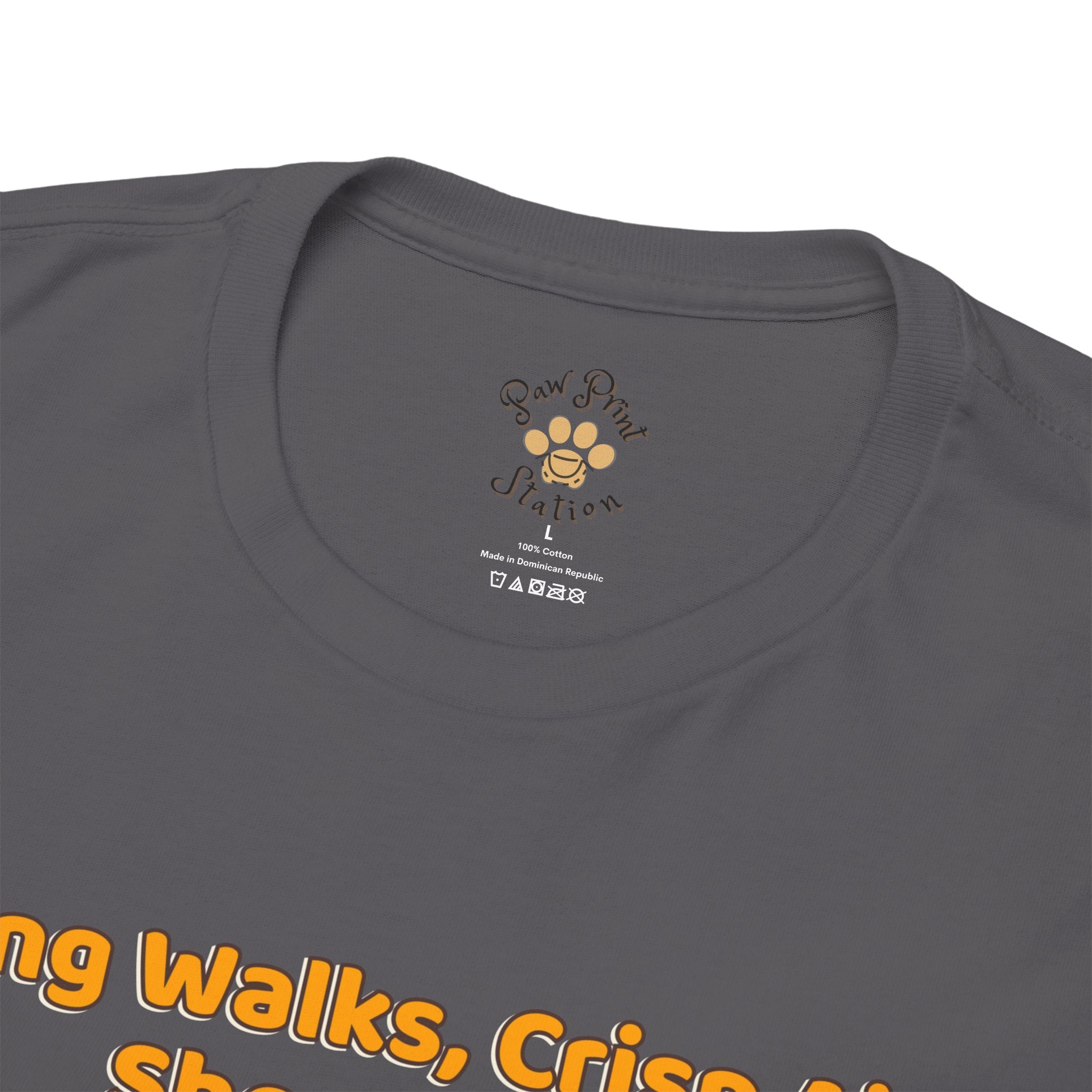 Unisex T-Shirt – Long Walks, Crisp Air, Short Legs: Dachshund Fall Shirt