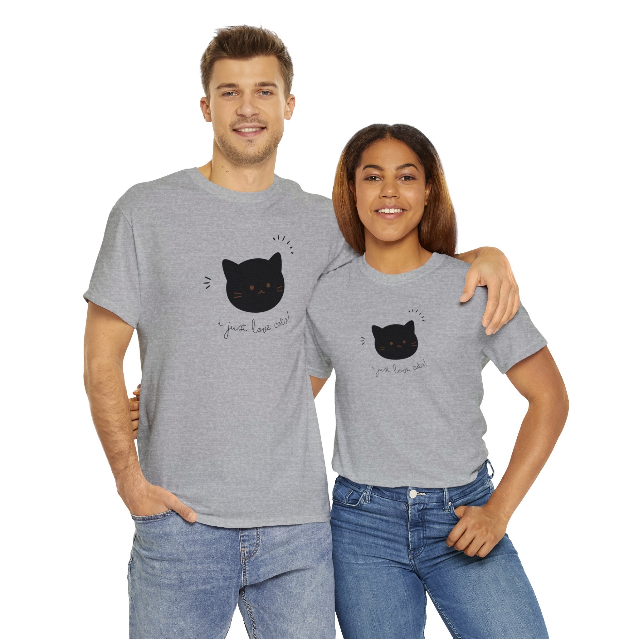 "I just love Cats" Cotton Tee