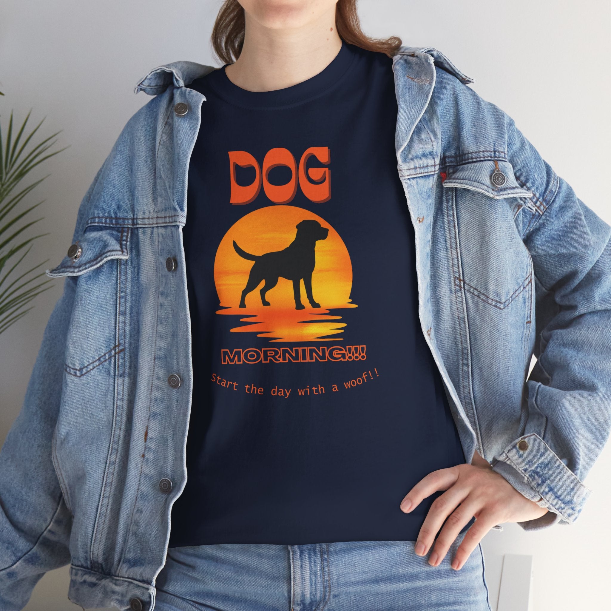 Unisex - Morning Woof Dog T-Shirt