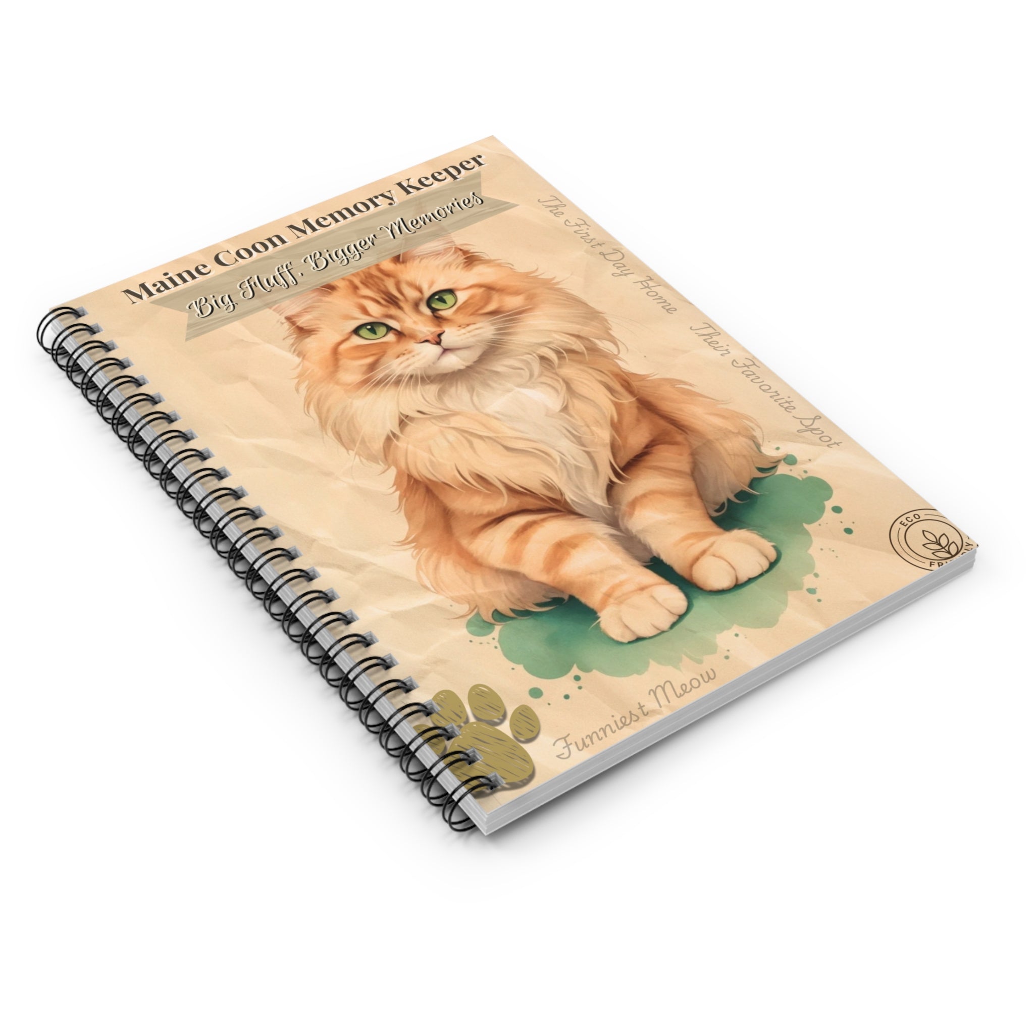 Maine Coon Memory Keeper Notebook | Cat Lover Gift, Journal for Pet Memories, Cute Stationery, Unique Gift for Cat Owners, Animal [...]