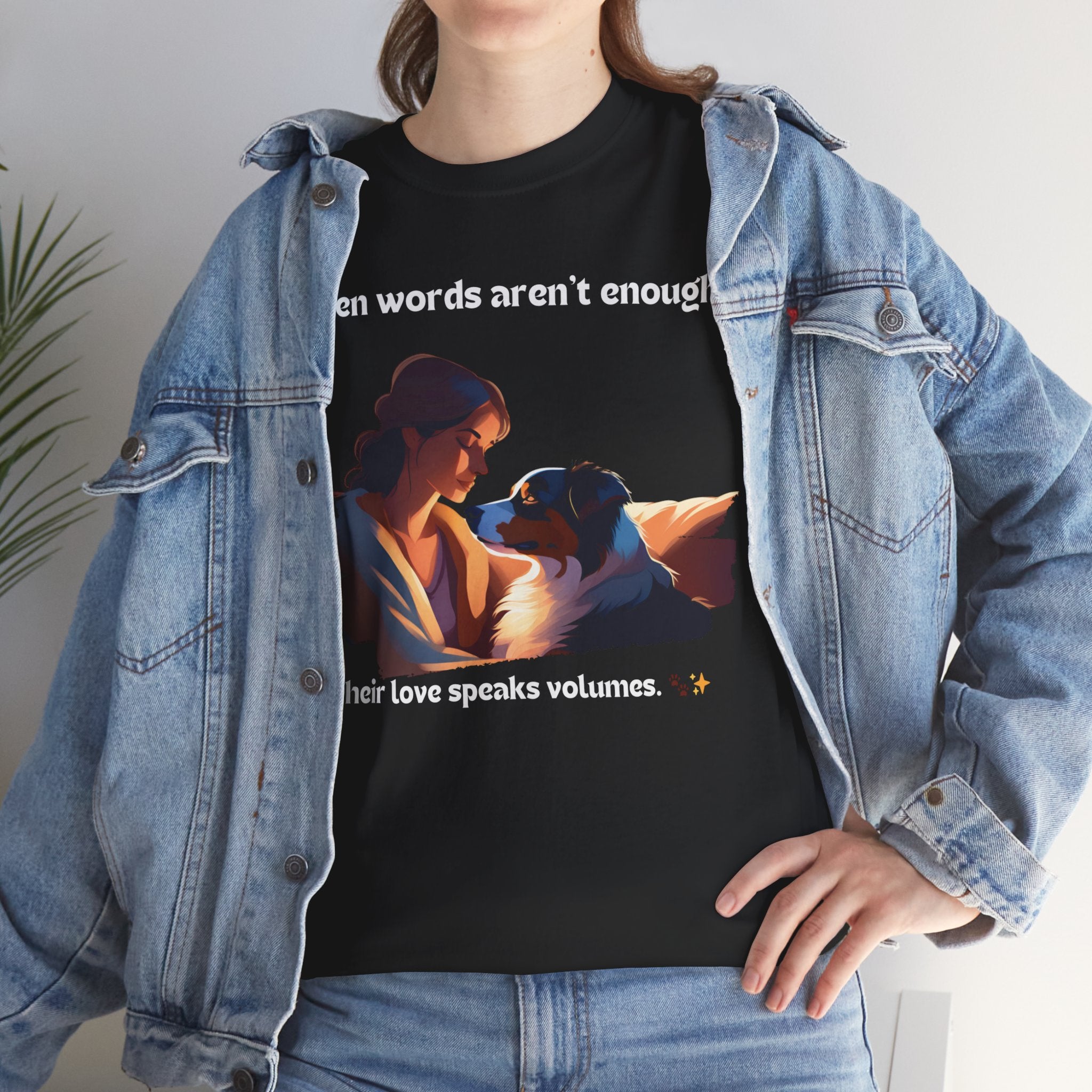 Women's - When Words Aren't Enough: Aussie Love T-Shirt