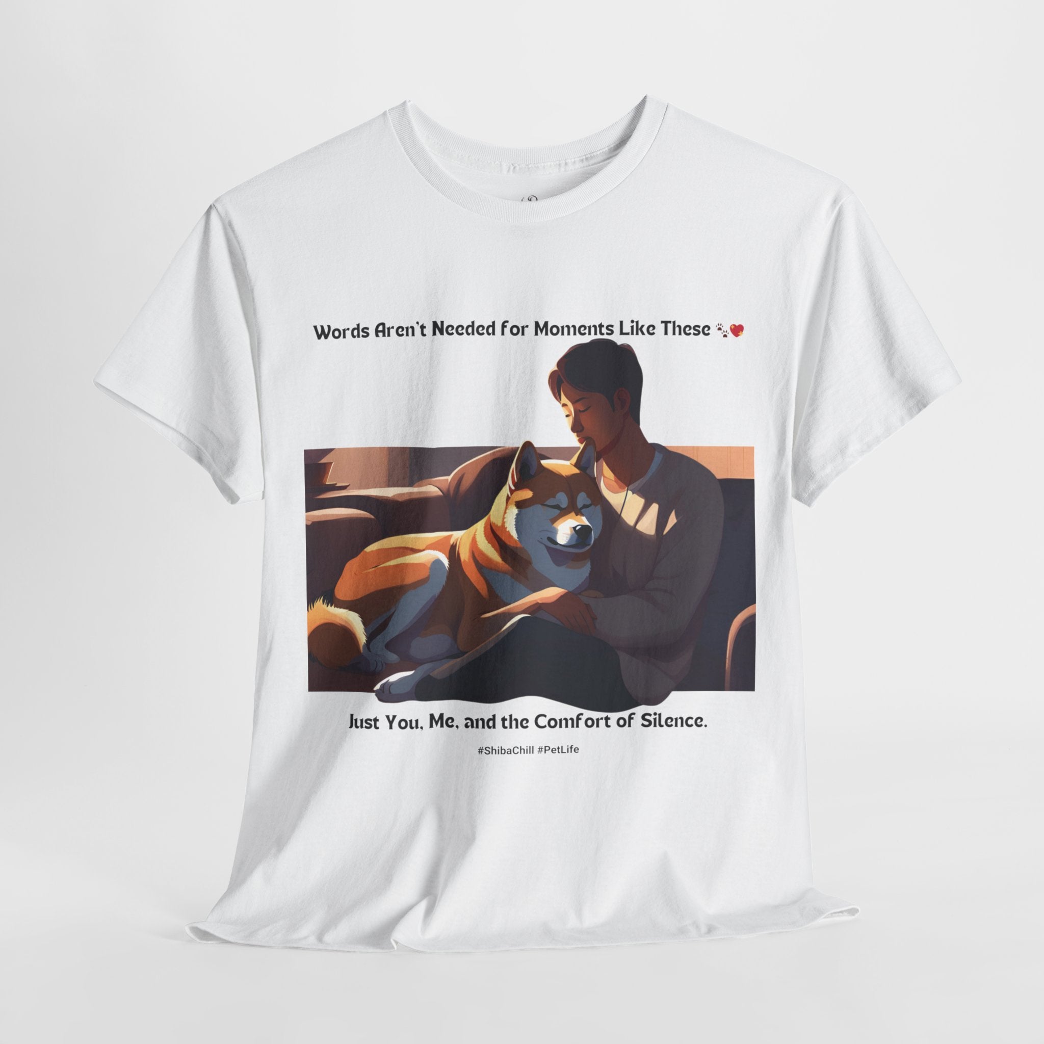 Men's - Words Aren't Needed: Shiba Inu Serenity T-Shirt