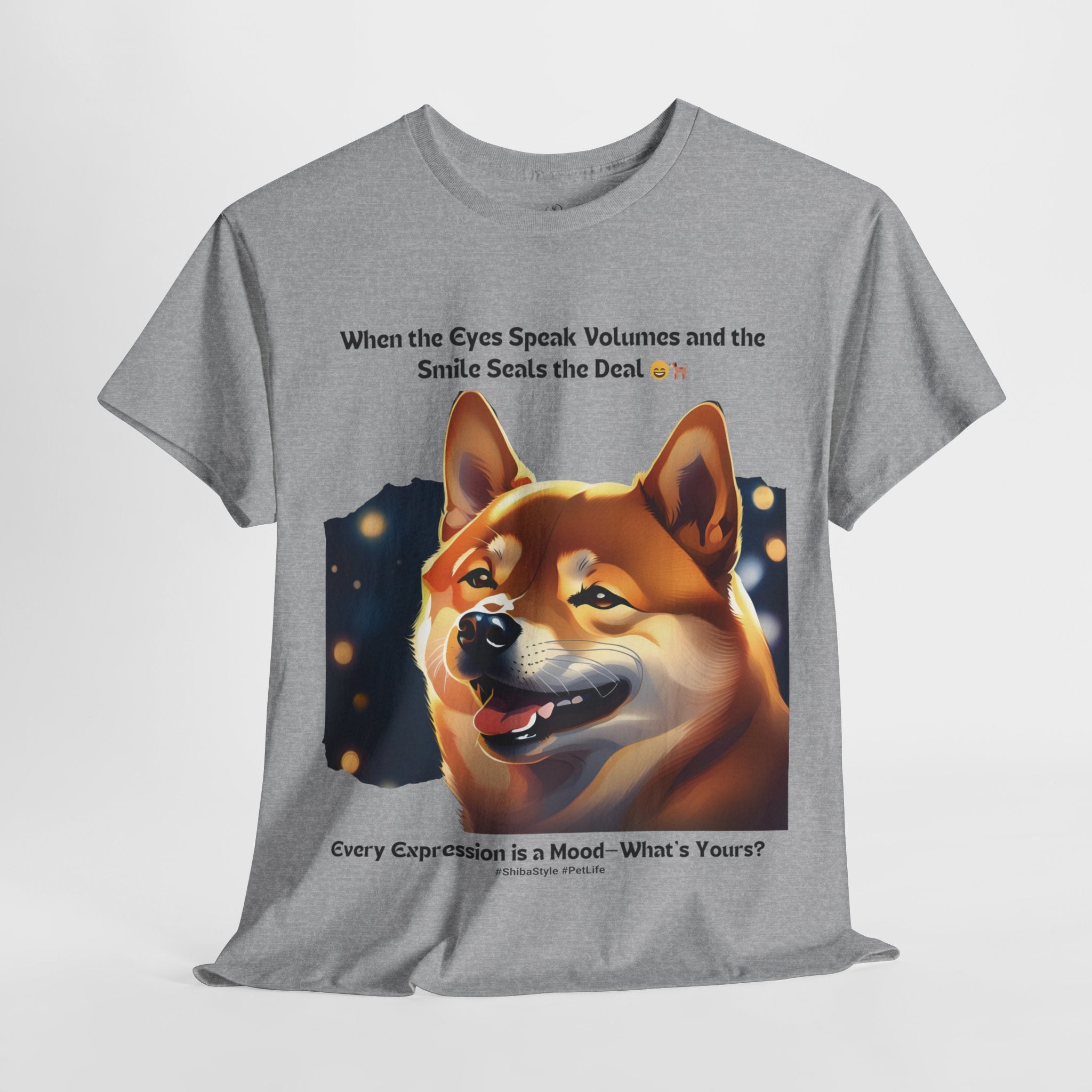 Unisex - When the Eyes Speak Volumes: Shiba Inu T-Shirt